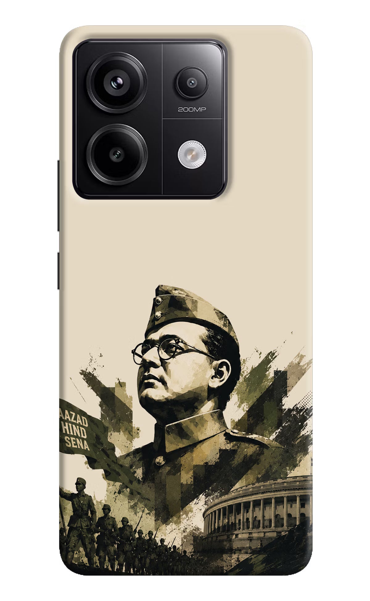 Netaji Rising Redmi Note 13 Pro 5G Back Cover - Netaji Rising Redmi Note 13 Pro 5G Back Cover Netaji Rising Redmi Note 13 Pro 5G Back Cover