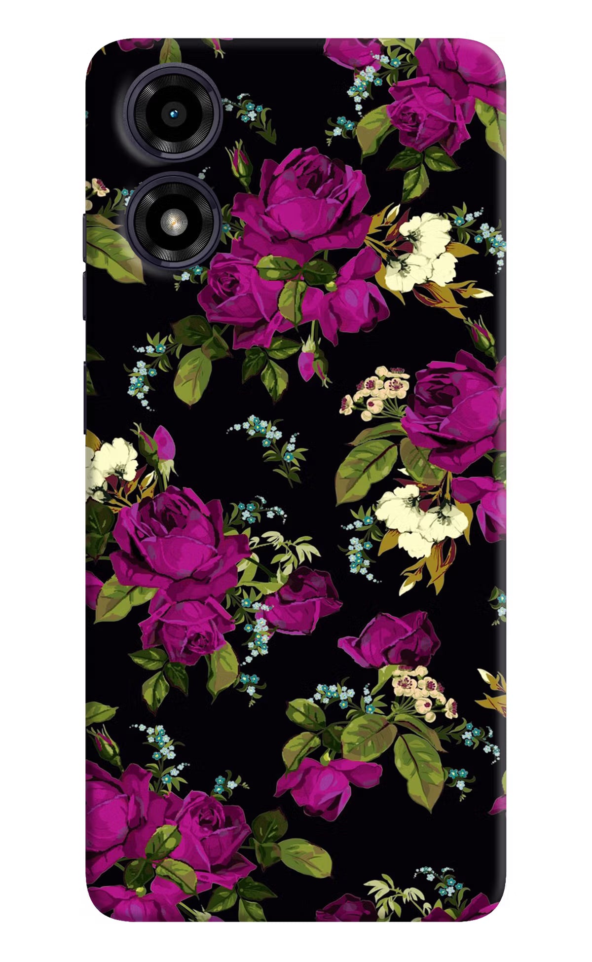 Flowers Moto G04 Back Cover - Flowers Moto G04 Hard Case Back Cover by Casekaro Flowers Moto G04 Hard Case Back Cover by Casekaro