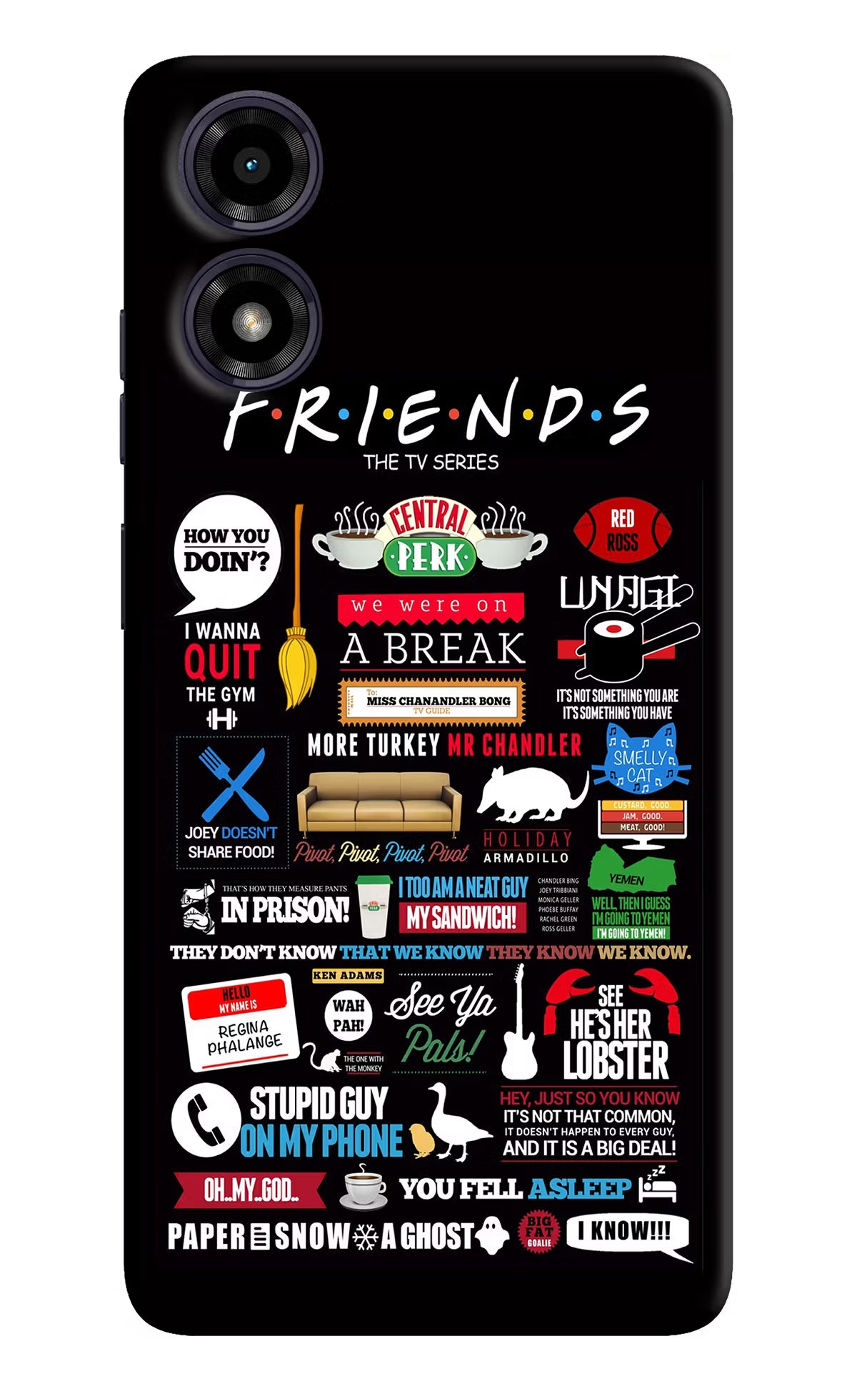 FRIENDS Moto G04 Back Cover - FRIENDS Moto G04 Hard Case Back Cover by Casekaro FRIENDS Moto G04 Hard Case Back Cover by Casekaro