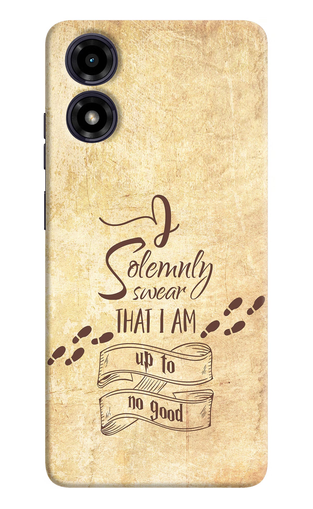 I Solemnly swear that i up to no good Moto G04 Back Cover - I Solemnly swear that i up to no good Moto G04 Hard Case Back Cover by Casekaro I Solemnly swear that i up to no good Moto G04 Hard Case Back Cover by Casekaro