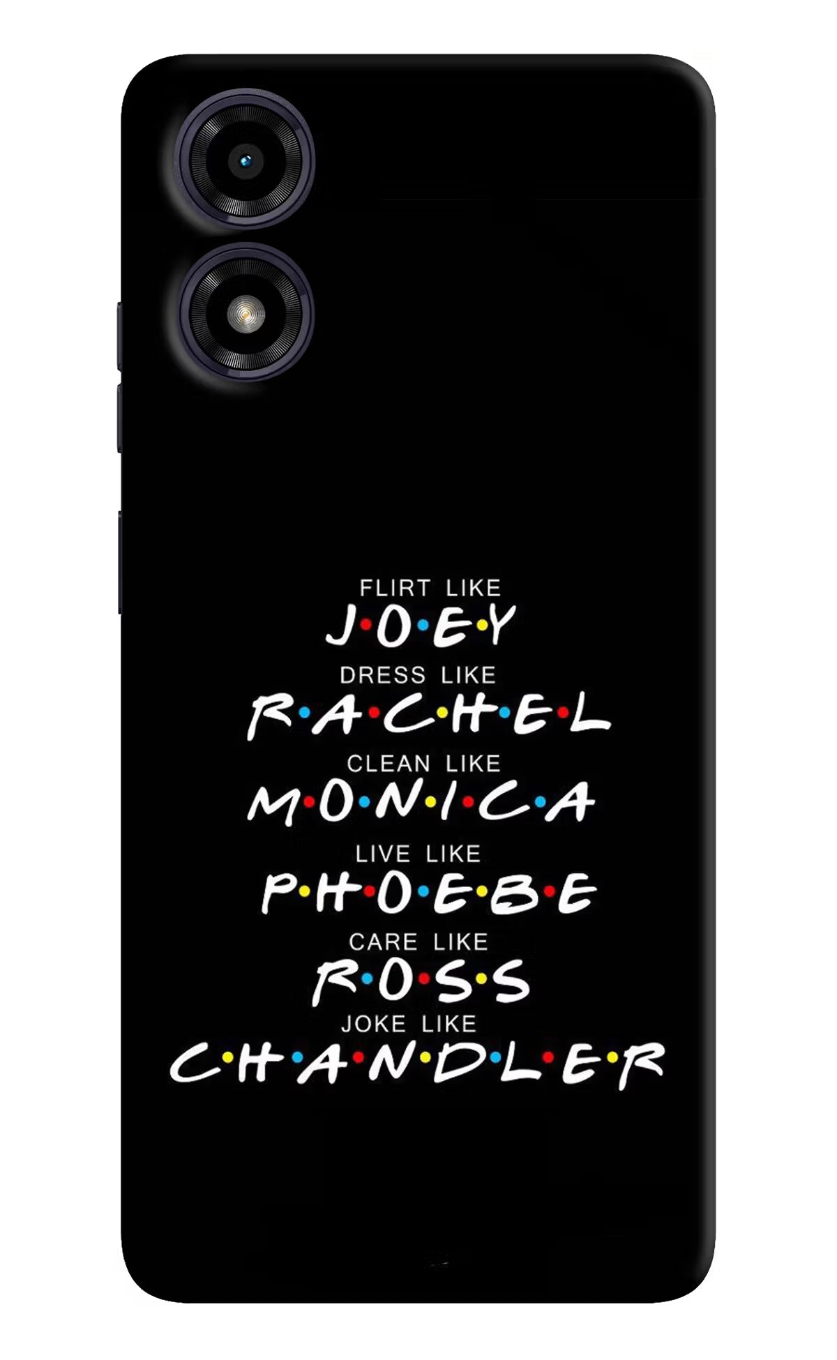 FRIENDS Character Moto G04 Back Cover - FRIENDS Character Moto G04 Hard Case Back Cover by Casekaro FRIENDS Character Moto G04 Hard Case Back Cover by Casekaro