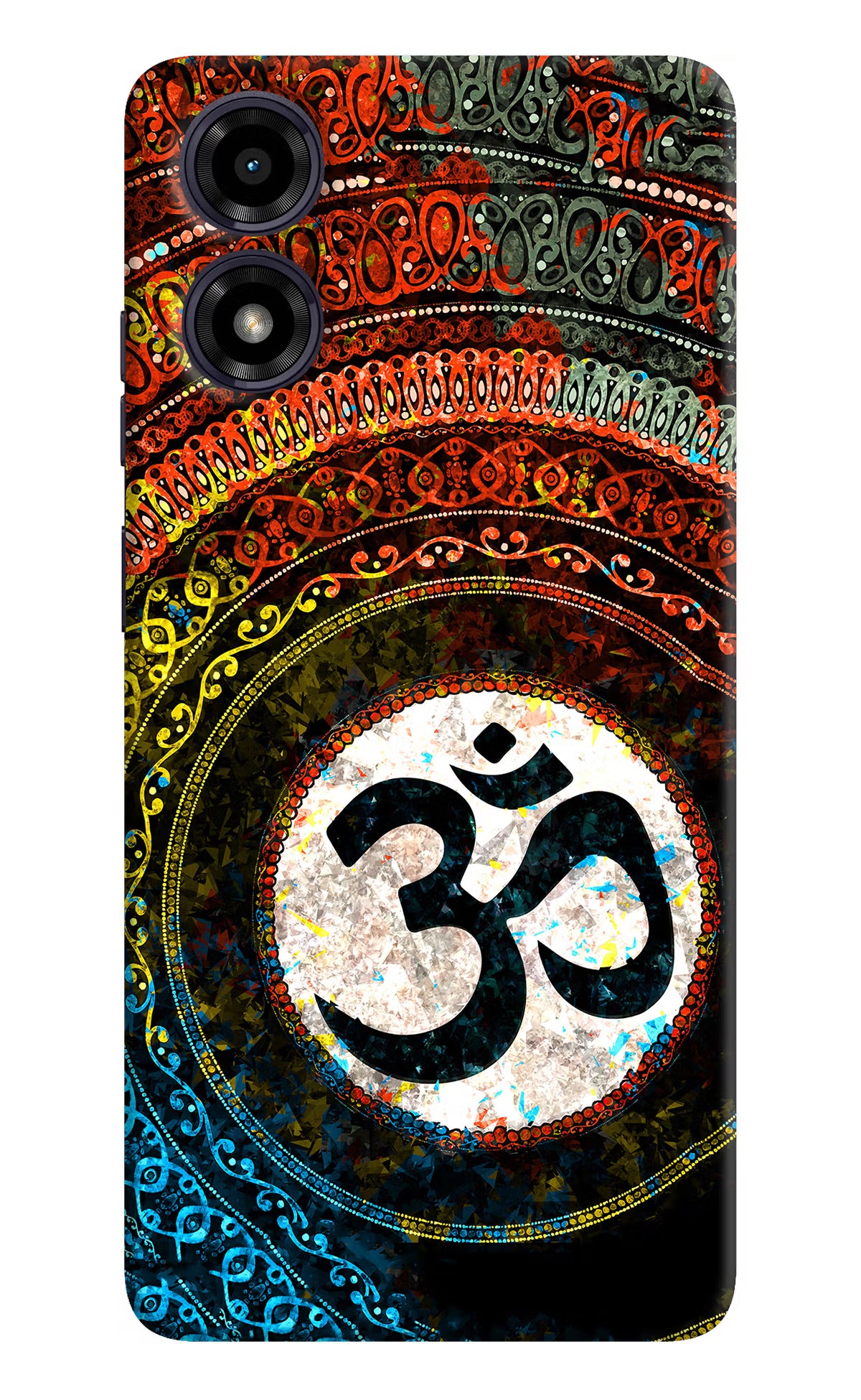 Om Cultural Moto G04 Back Cover - Om Cultural Moto G04 Hard Case Back Cover by Casekaro Om Cultural Moto G04 Hard Case Back Cover by Casekaro
