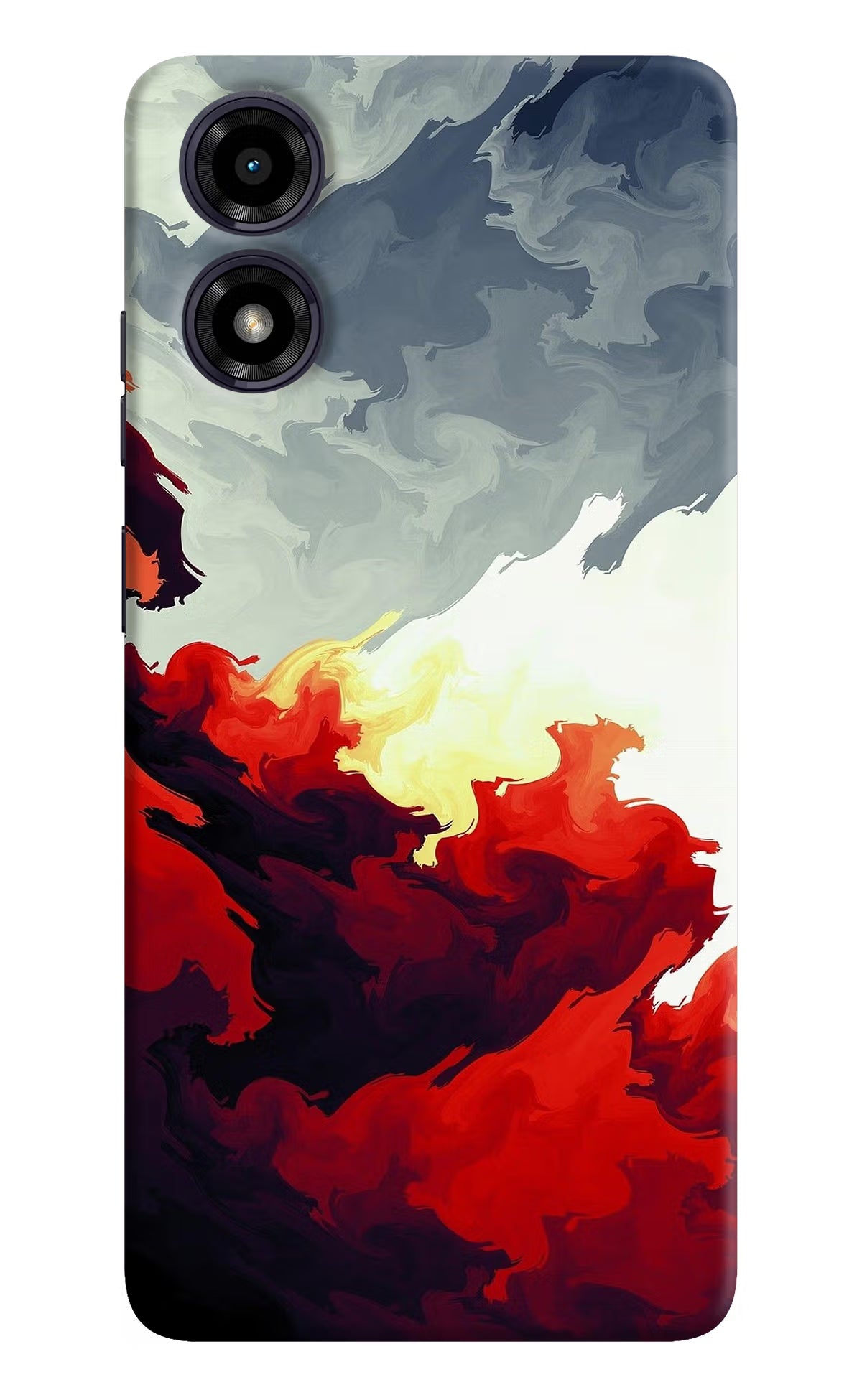 Fire Cloud Moto G04 Back Cover - Fire Cloud Moto G04 Hard Case Back Cover by Casekaro Fire Cloud Moto G04 Hard Case Back Cover by Casekaro