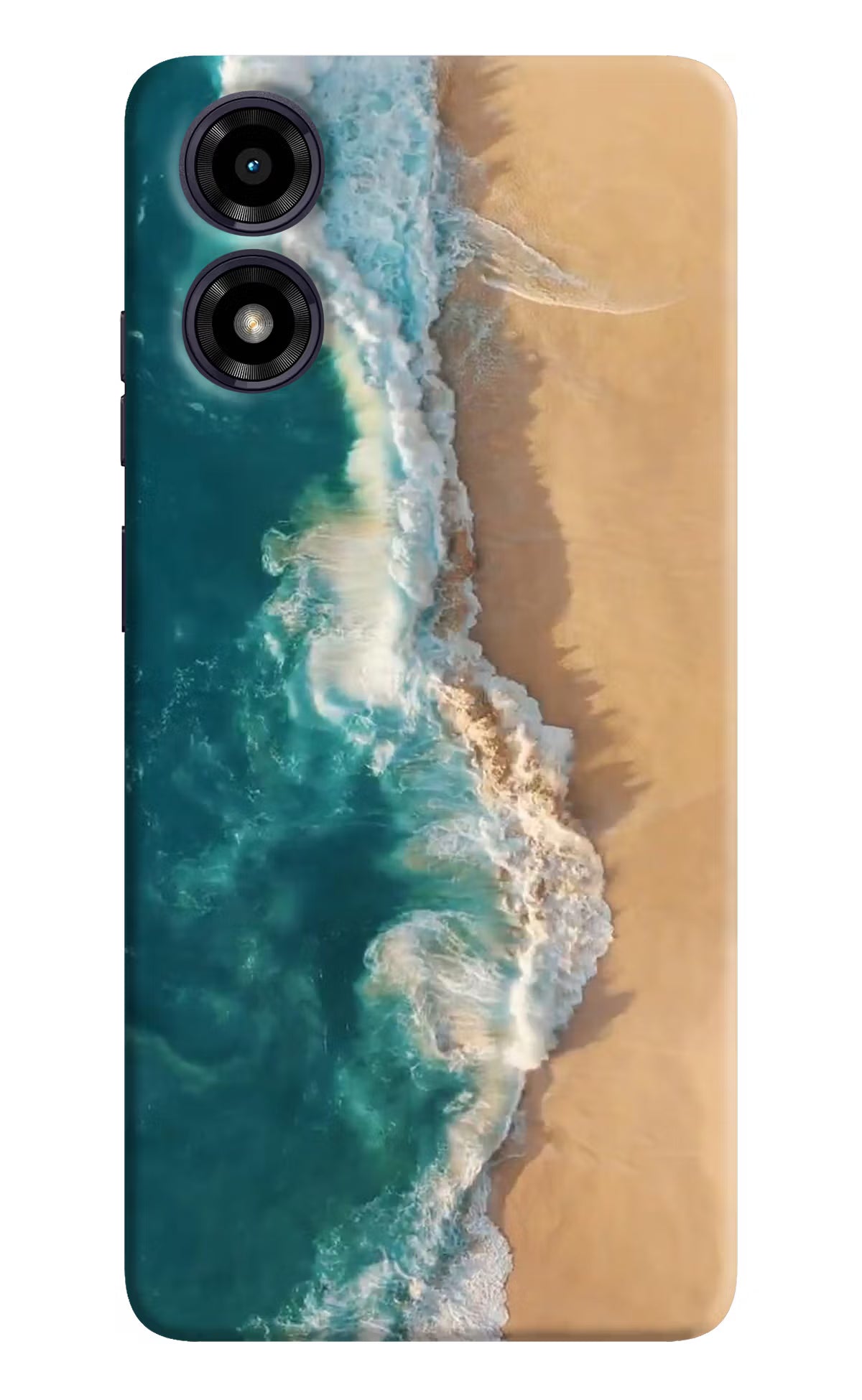 Ocean Beach Moto G04 Hard Case Back Cover by Casekaro