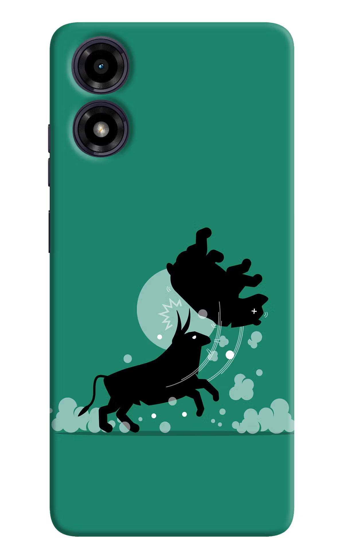 Bull Conqueror Moto G04 Hard Case Back Cover by Casekaro