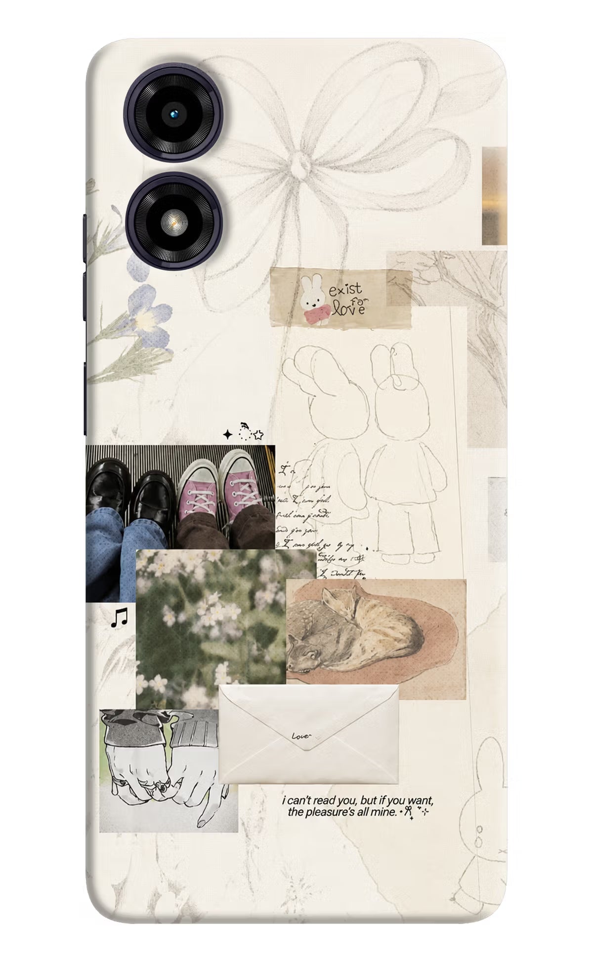 Soft Aesthetic Moto G04 Back Cover - Soft Aesthetic Moto G04 Back Cover Soft Aesthetic Moto G04 Back Cover
