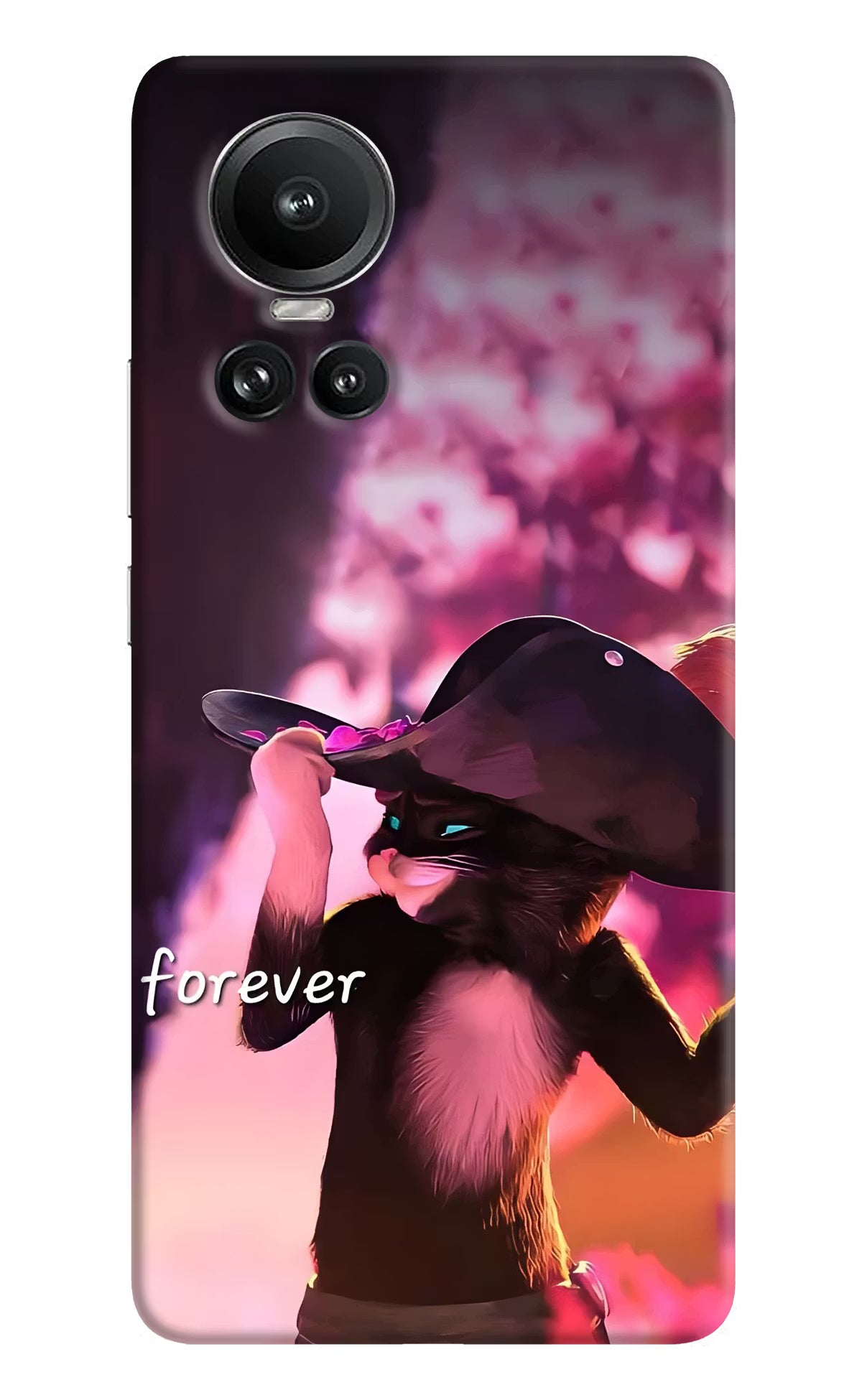 Forever Cat Oppo Reno10 5G/10 Pro 5G Back Cover - Forever Cat Oppo Reno10 5G/10 Pro 5G Back Cover Forever Cat Oppo Reno10 5G/10 Pro 5G Back Cover