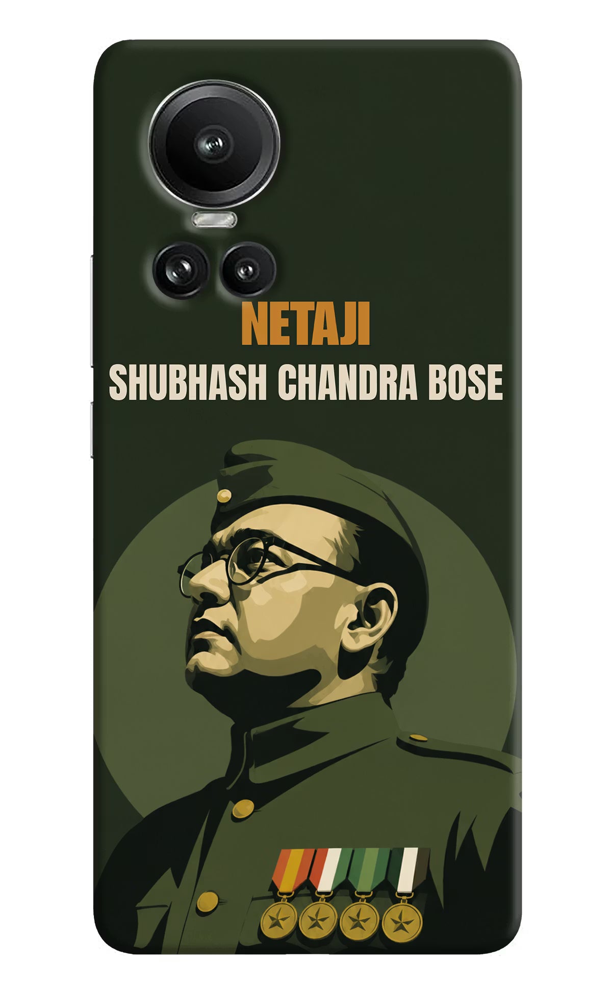 Netaji Legacy Oppo Reno10 5G/10 Pro 5G Back Cover - Netaji Legacy Oppo Reno10 5G/10 Pro 5G Back Cover Netaji Legacy Oppo Reno10 5G/10 Pro 5G Back Cover