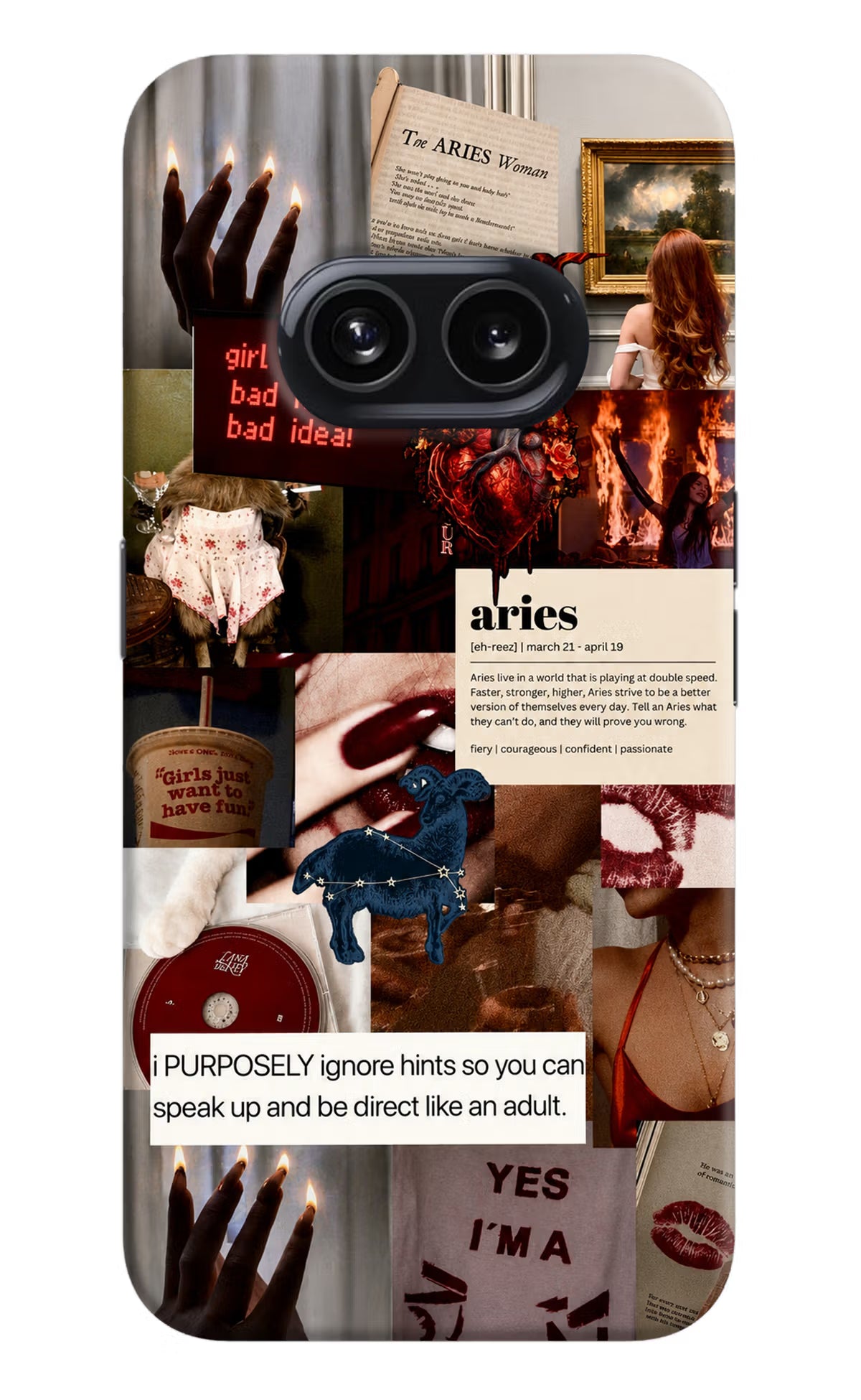 Zodiac Aries Nothing Phone 2A Back Cover - Zodiac Aries Nothing Phone 2A Back Cover Zodiac Aries Nothing Phone 2A Back Cover