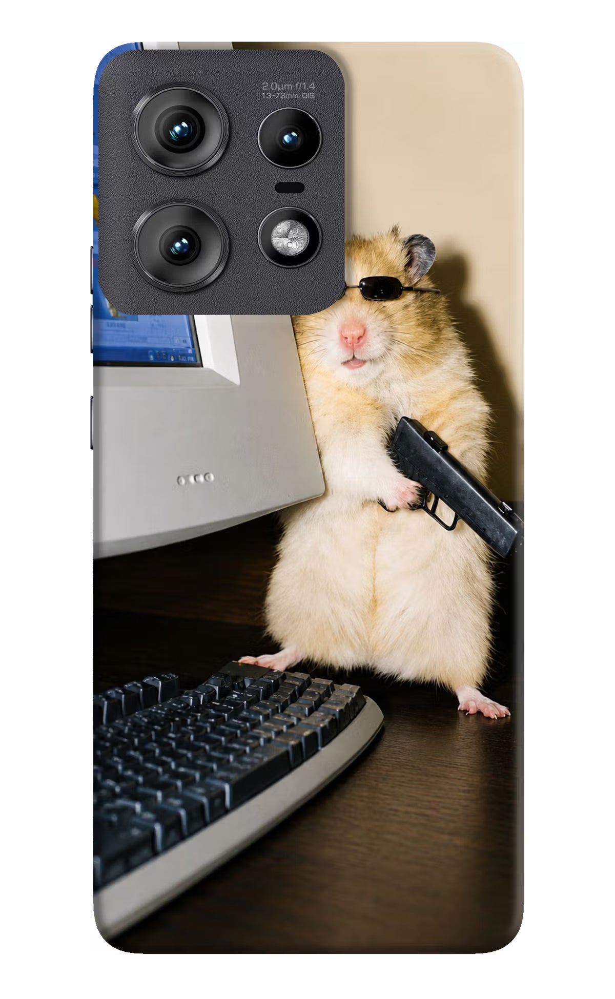 Hacker Hamster Moto Edge 50 Pro 5G Back Cover - Hacker Hamster Moto Edge 50 Pro 5G Back Cover Hacker Hamster Moto Edge 50 Pro 5G Back Cover