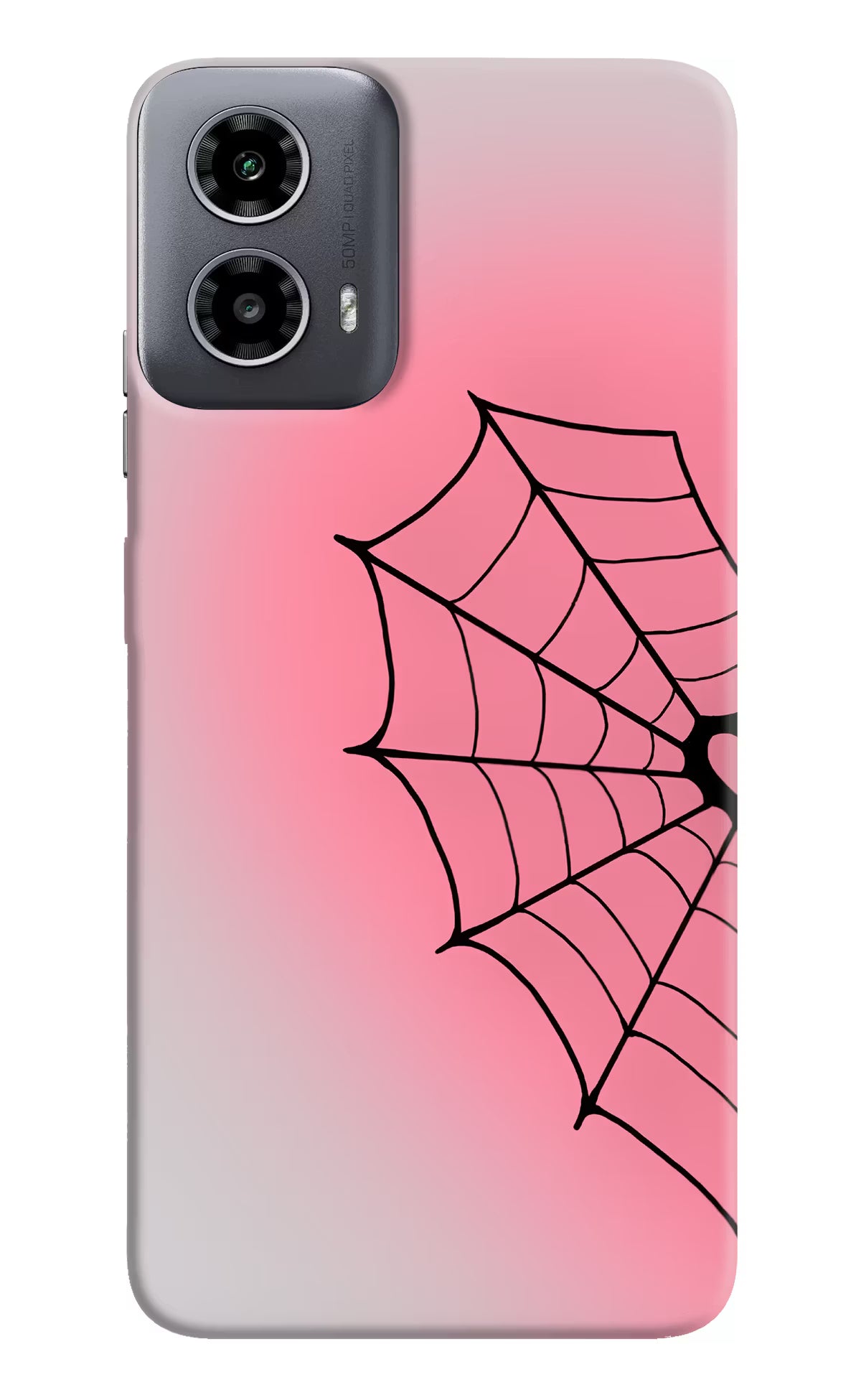 Pink Web Moto G34 5G Back Cover - Pink Web Moto G34 5G Back Cover Pink Web Moto G34 5G Back Cover