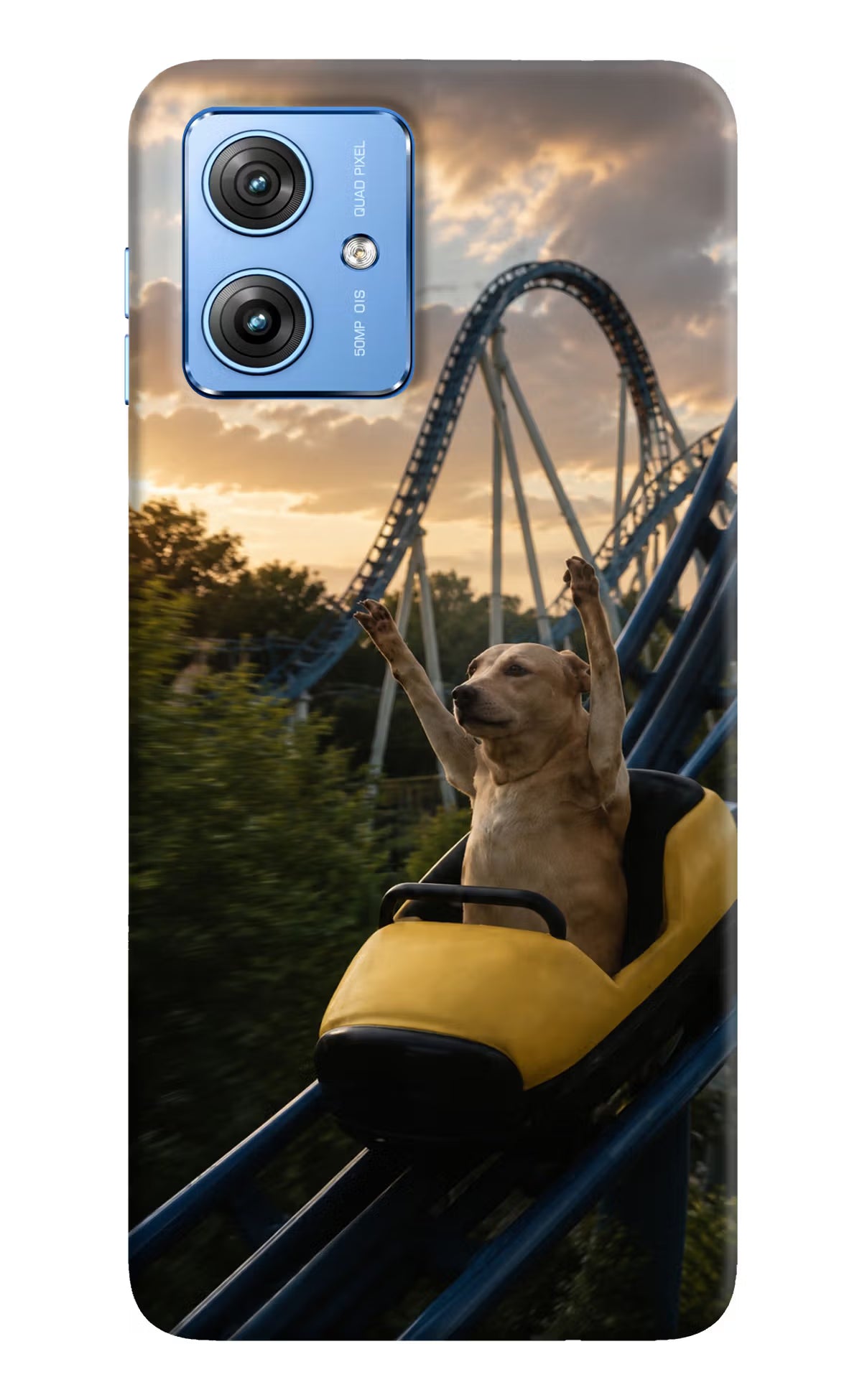 Rollercoaster Dog Moto G64 5G Back Cover - Rollercoaster Dog Moto G64 5G Back Cover Rollercoaster Dog Moto G64 5G Back Cover