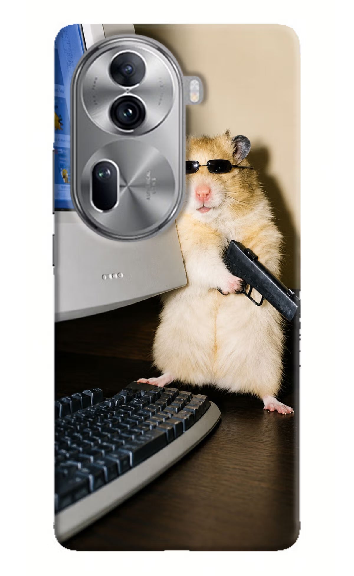 Hacker Hamster Oppo Reno11 Pro 5G Back Cover - Hacker Hamster Oppo Reno11 Pro 5G Back Cover Hacker Hamster Oppo Reno11 Pro 5G Back Cover