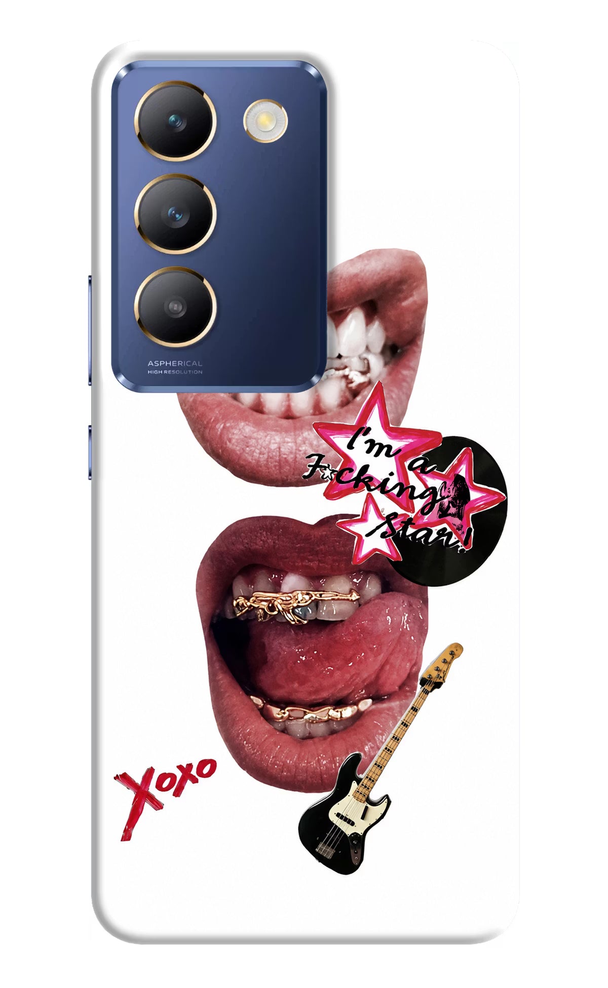 Rockstar Vivo Y200E 5G/T3 5G Back Cover - Rockstar Vivo Y200E 5G/T3 5G Back Cover Rockstar Vivo Y200E 5G/T3 5G Back Cover