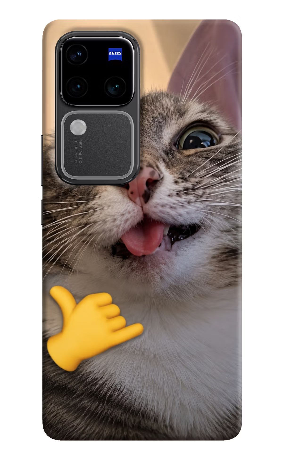 Silly Cat Call Vivo V30 Pro 5G Back Cover - Silly Cat Call Vivo V30 Pro 5G Back Cover Silly Cat Call Vivo V30 Pro 5G Back Cover