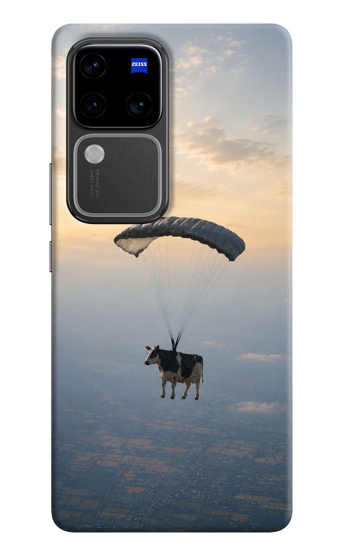 Skydiving Cow Vivo V30 Pro 5G Back Cover - Skydiving Cow Vivo V30 Pro 5G Back Cover Skydiving Cow Vivo V30 Pro 5G Back Cover