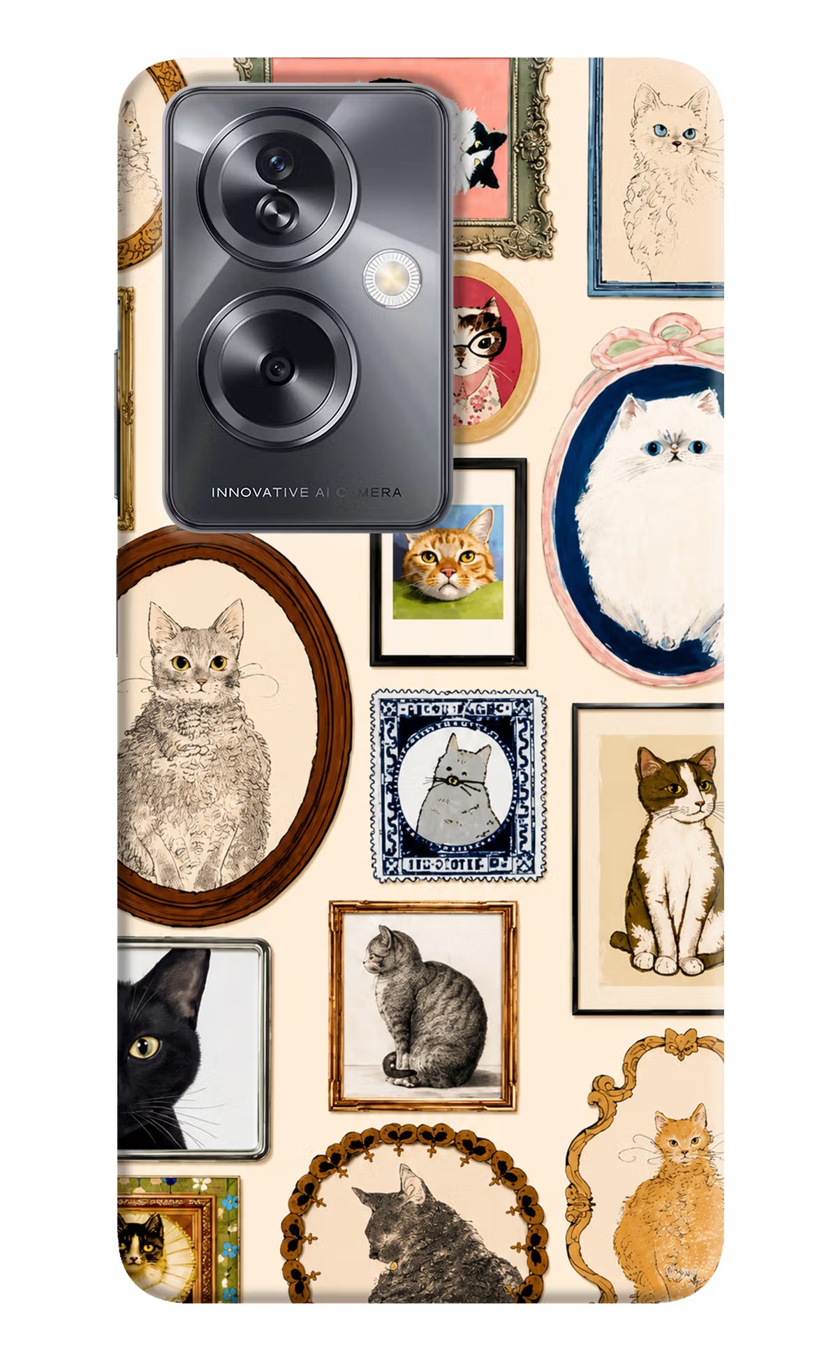 Mirror Cats Oppo A79 5G Back Cover - Mirror Cats Oppo A79 5G Back Cover Mirror Cats Oppo A79 5G Back Cover
