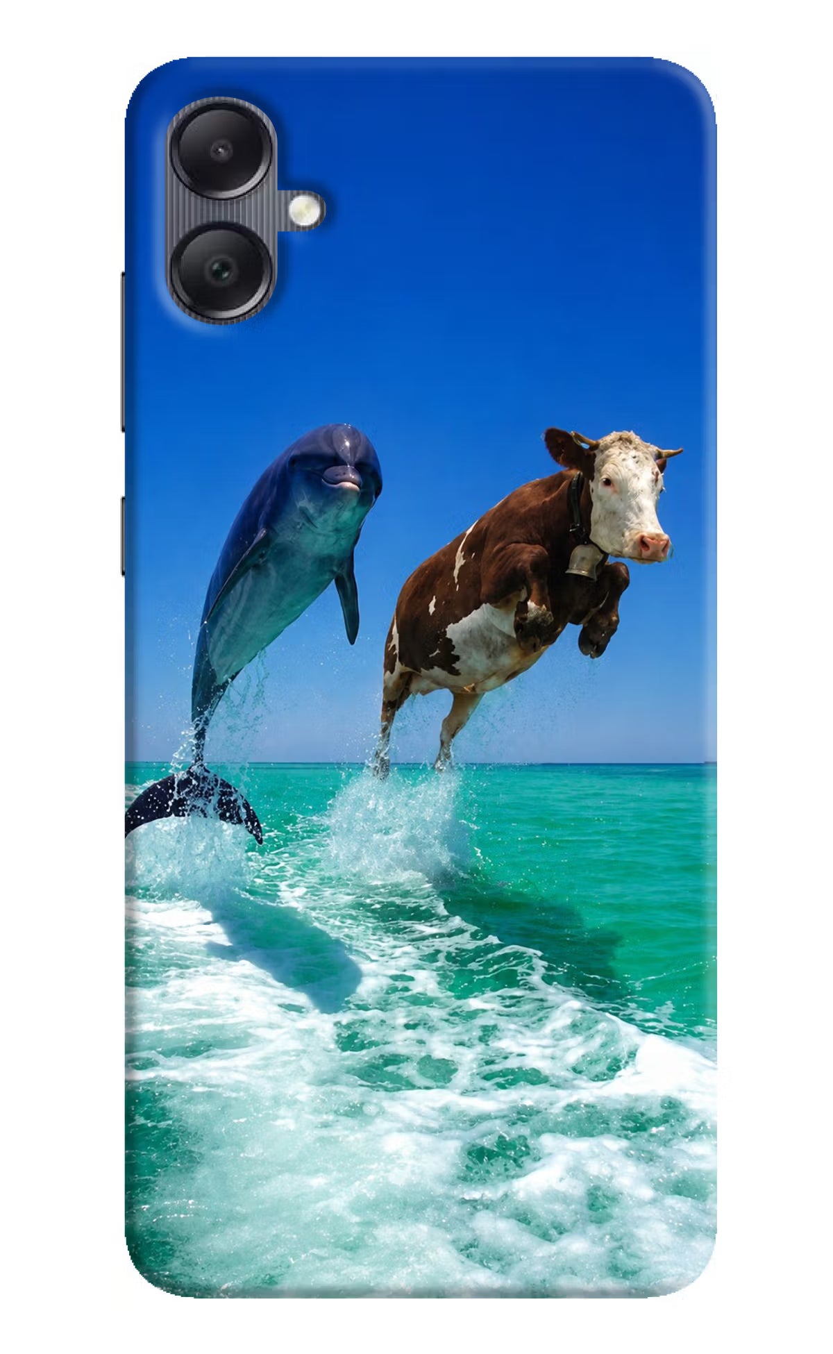 Dolphin vs Cow Samsung A05 Back Cover - Dolphin vs Cow Samsung A05 Back Cover Dolphin vs Cow Samsung A05 Back Cover