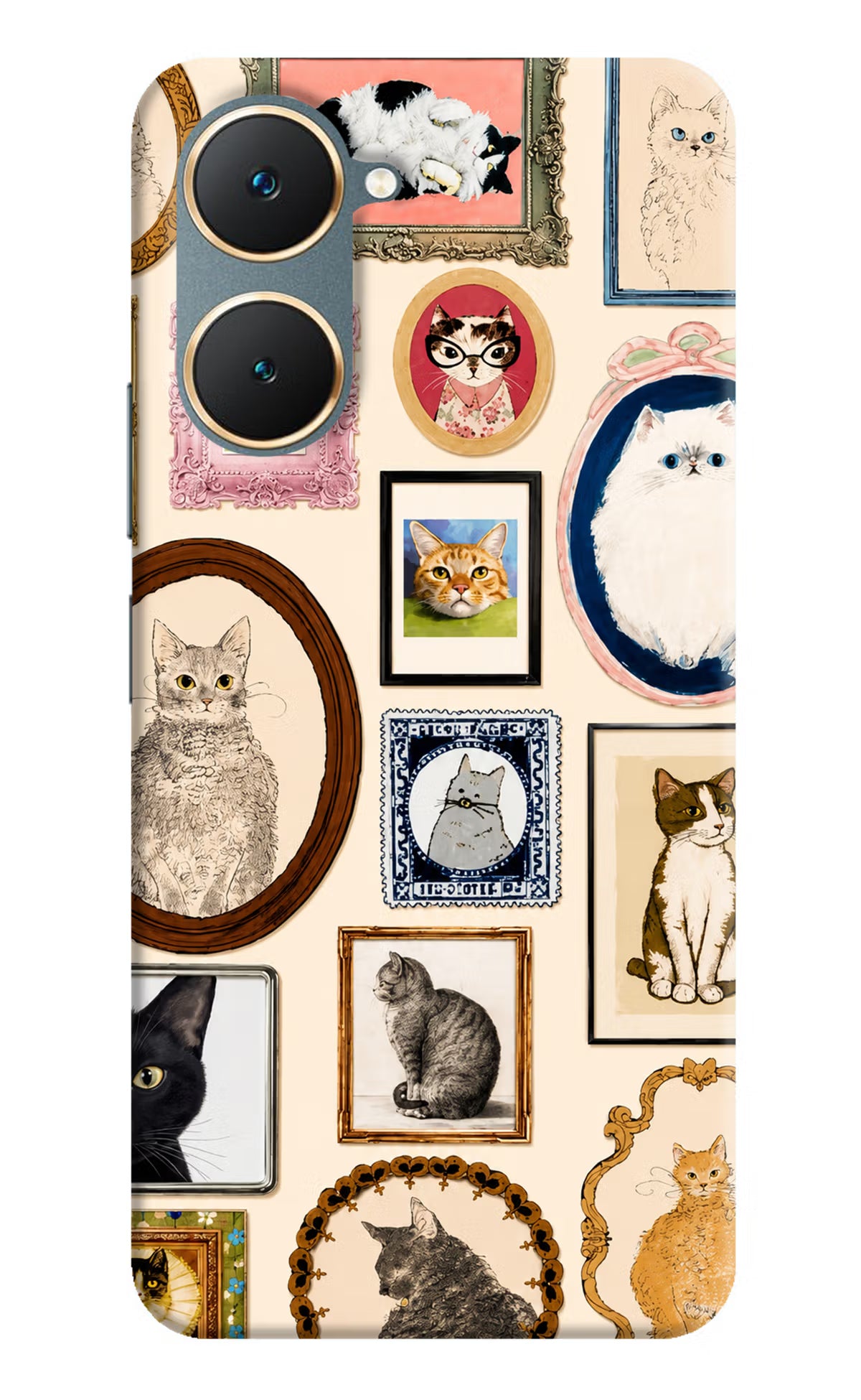 Mirror Cats Vivo Y18/Y18e Back Cover - Mirror Cats Vivo Y18/Y18e Back Cover Mirror Cats Vivo Y18/Y18e Back Cover
