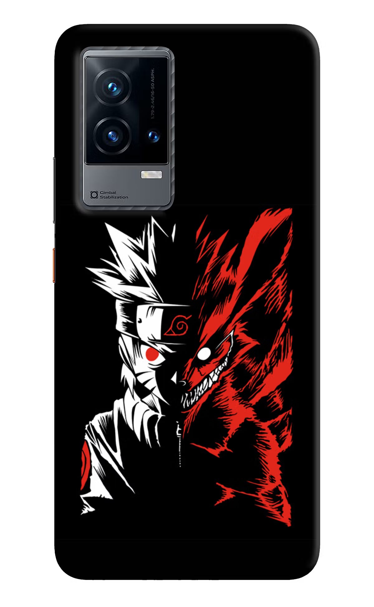 Naruto Two Face iQOO 9 5G Back Cover - Naruto Two Face iQOO 9 5G Hard Case Back Cover by Casekaro Naruto Two Face iQOO 9 5G Hard Case Back Cover by Casekaro