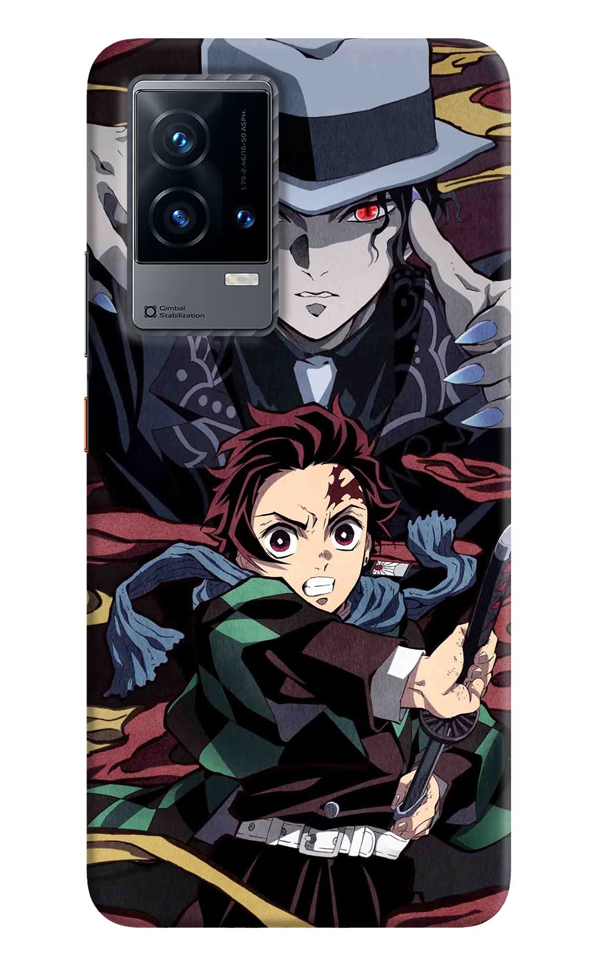 Demon Slayer iQOO 9 5G Back Cover - Demon Slayer iQOO 9 5G Hard Case Back Cover by Casekaro Demon Slayer iQOO 9 5G Hard Case Back Cover by Casekaro