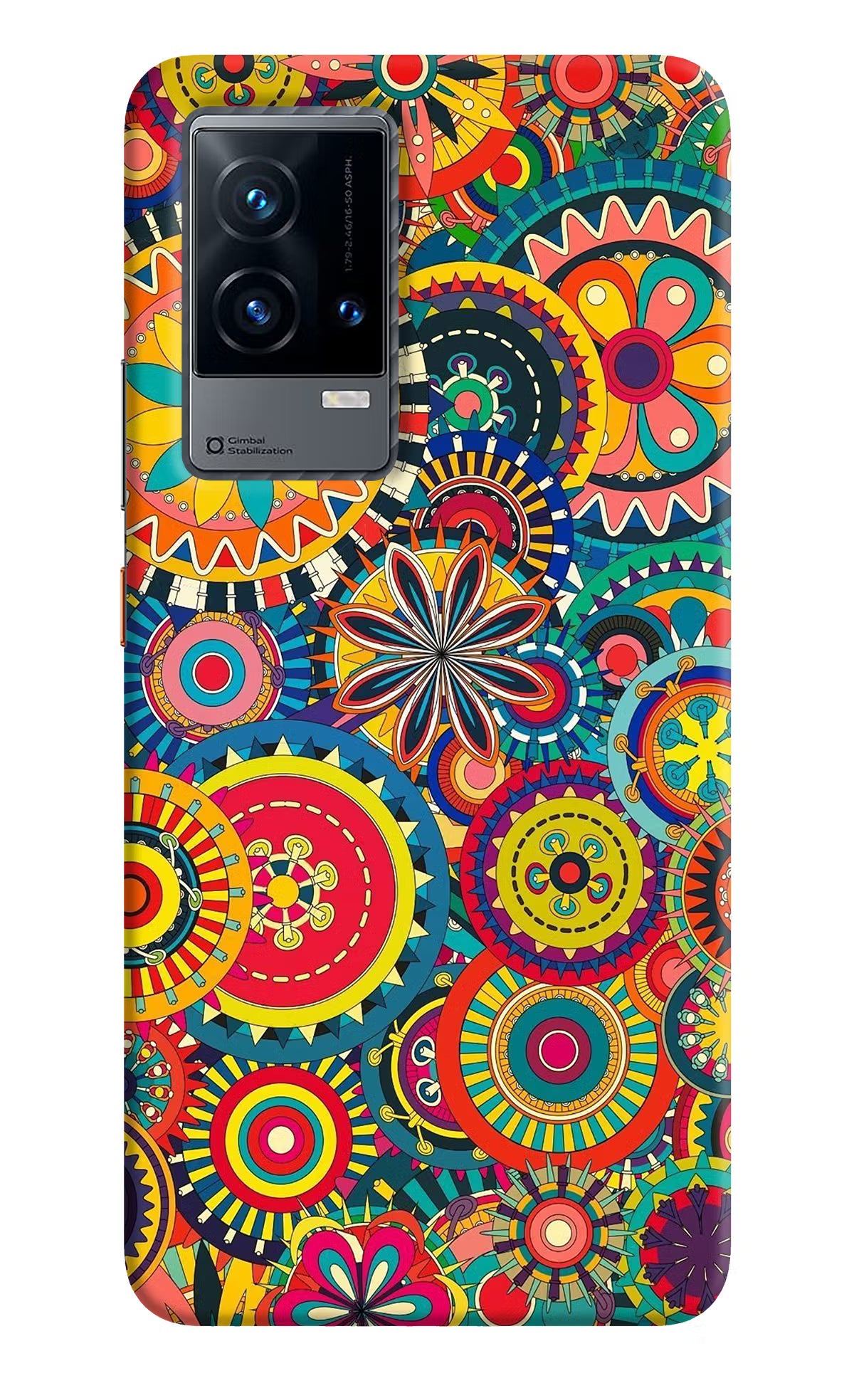 Gol Gol Art iQOO 9 5G Back Cover - Gol Gol Art iQOO 9 5G Hard Case Back Cover by Casekaro Gol Gol Art iQOO 9 5G Hard Case Back Cover by Casekaro