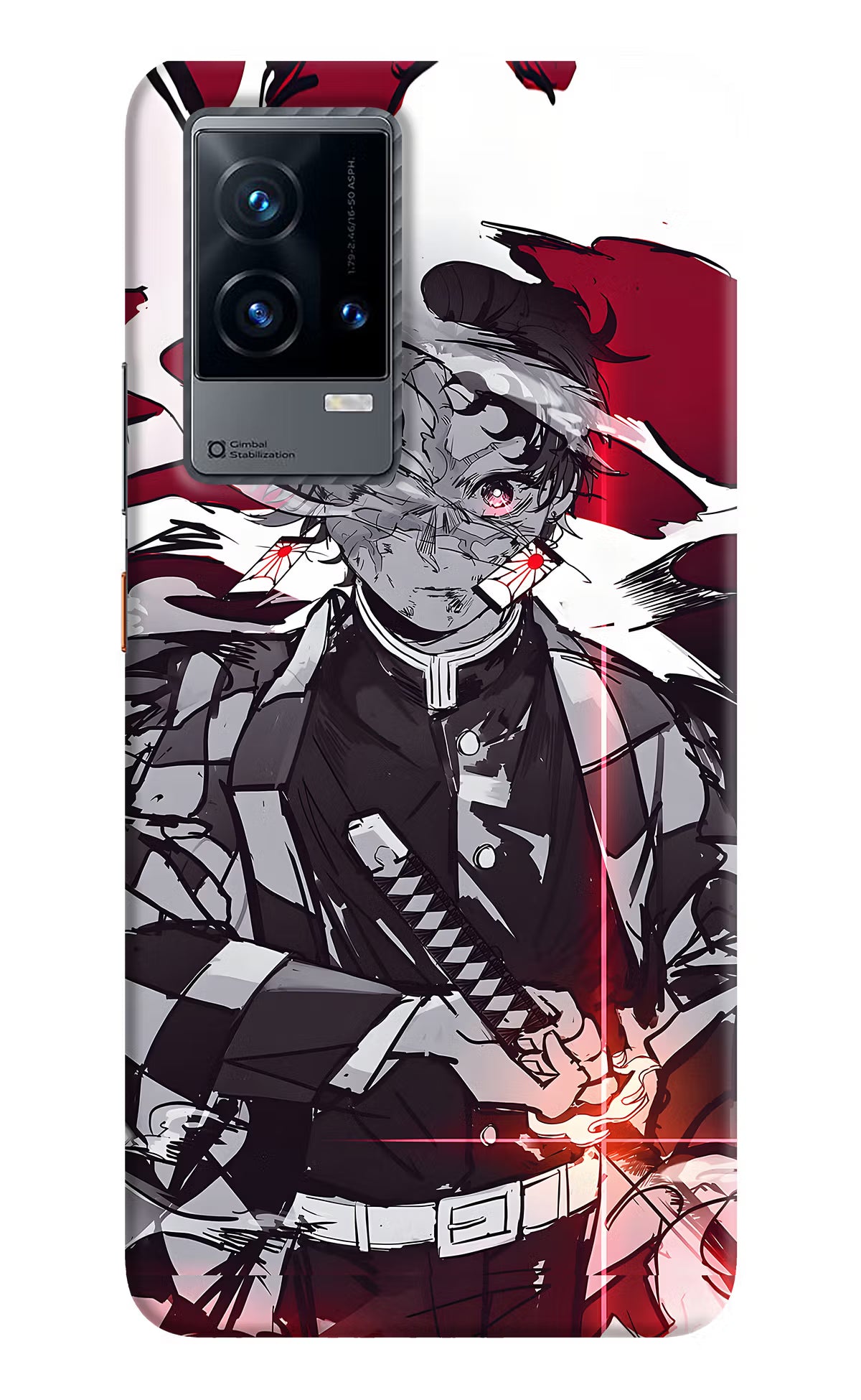 Demon Slayer iQOO 9 5G Back Cover - Demon Slayer iQOO 9 5G Hard Case Back Cover by Casekaro Demon Slayer iQOO 9 5G Hard Case Back Cover by Casekaro