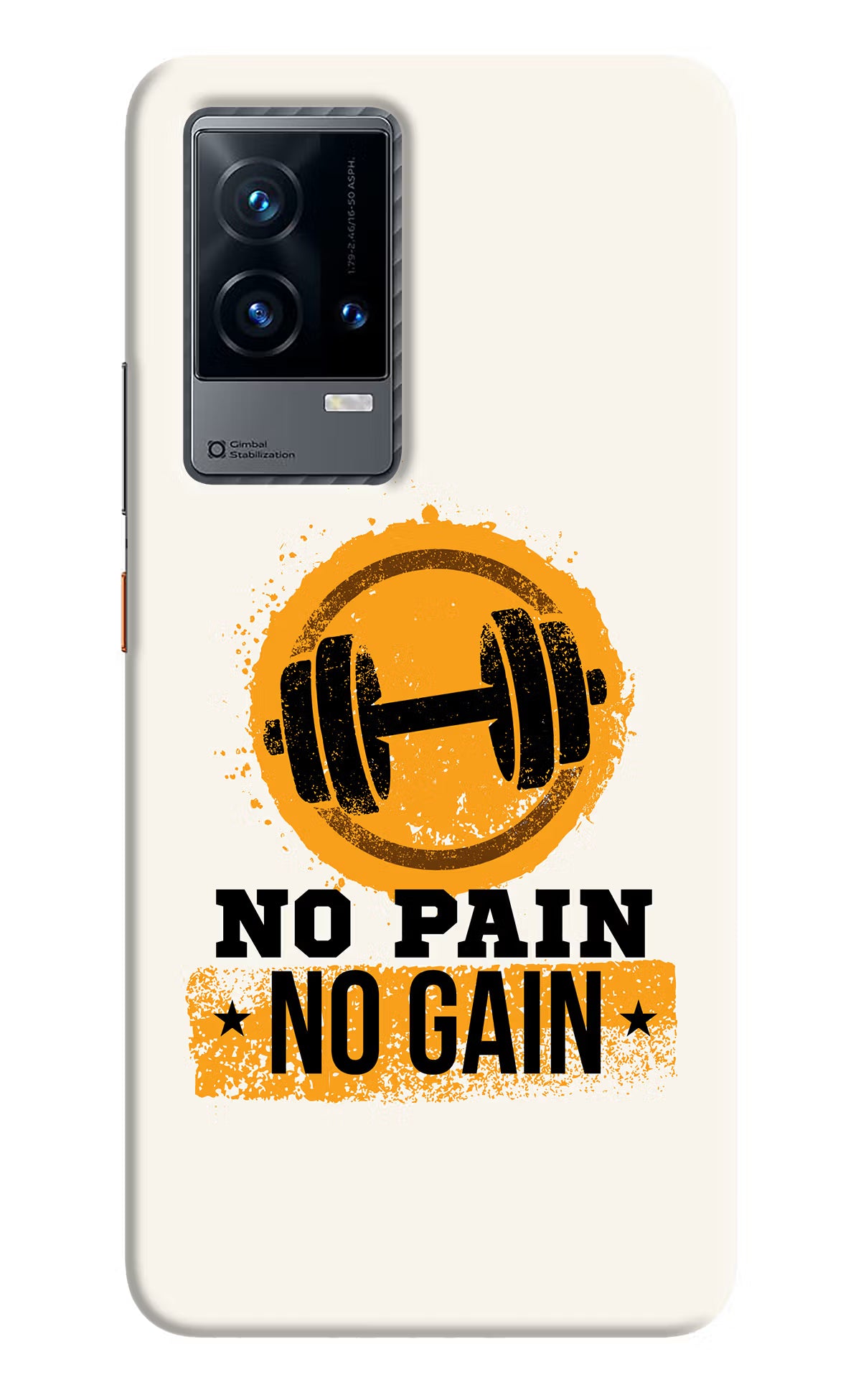 No Pain No Gain iQOO 9 5G Back Cover - No Pain No Gain iQOO 9 5G Hard Case Back Cover by Casekaro No Pain No Gain iQOO 9 5G Hard Case Back Cover by Casekaro