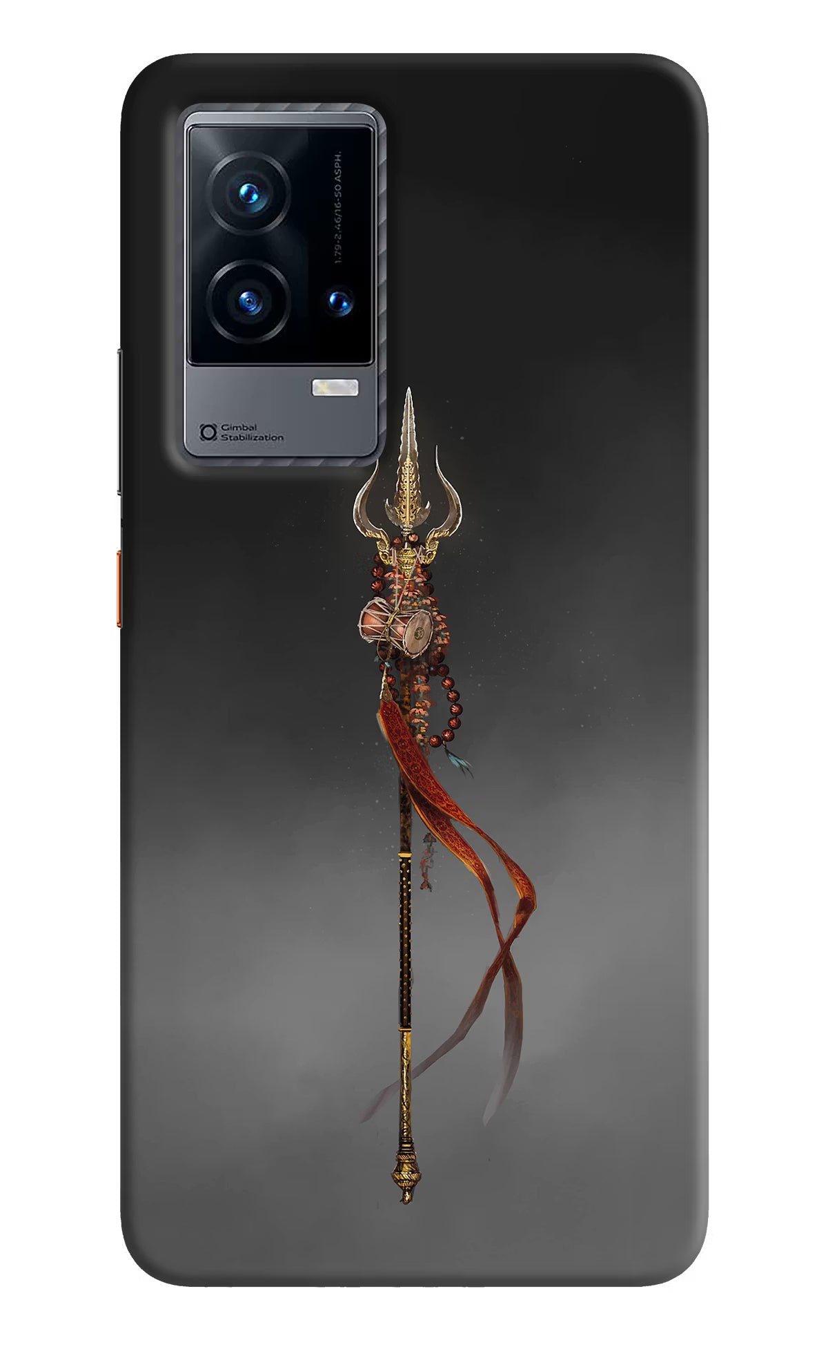 Shiv Trishul iQOO 9 5G Back Cover - Shiv Trishul iQOO 9 5G Hard Case Back Cover by Casekaro Shiv Trishul iQOO 9 5G Hard Case Back Cover by Casekaro