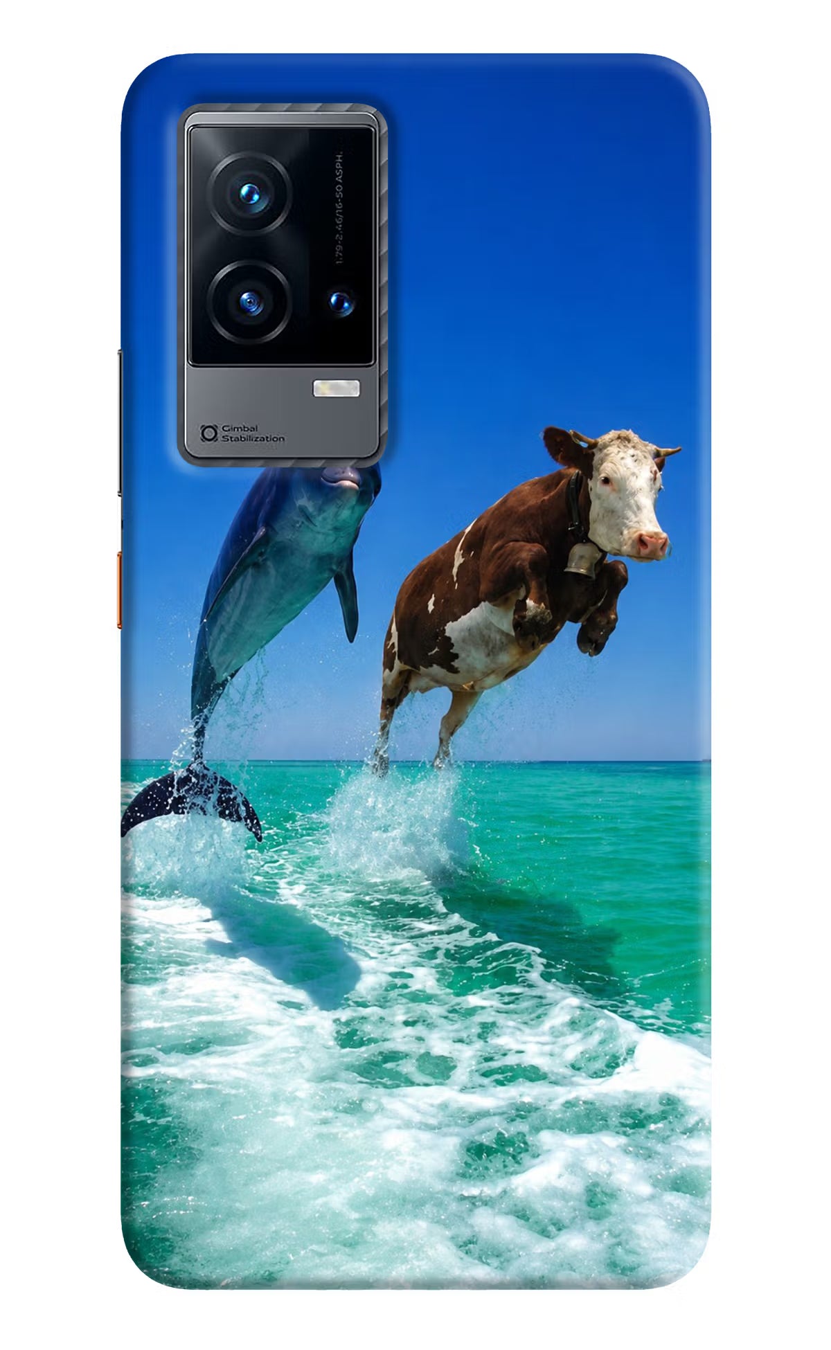 Dolphin vs Cow iQOO 9 5G Back Cover - Dolphin vs Cow iQOO 9 5G Back Cover Dolphin vs Cow iQOO 9 5G Back Cover