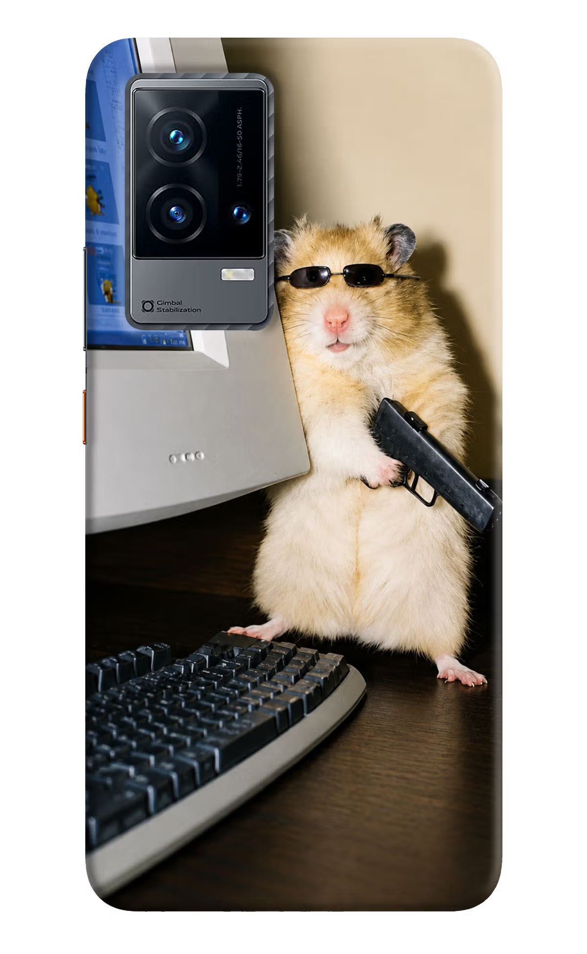Hacker Hamster iQOO 9 5G Back Cover - Hacker Hamster iQOO 9 5G Back Cover Hacker Hamster iQOO 9 5G Back Cover