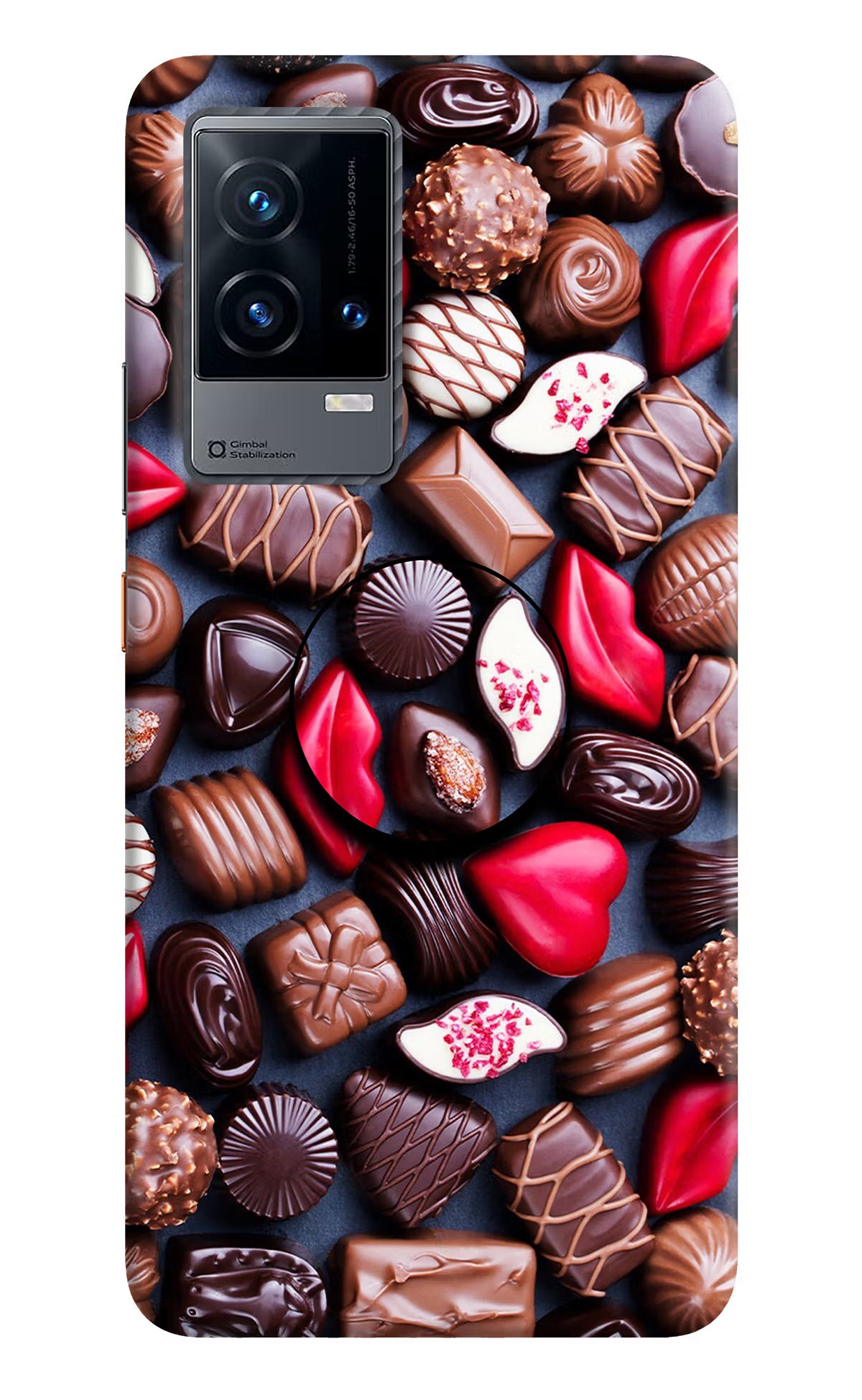 Chocolates iQOO 9 5G Pop Case - Chocolates iQOO 9 5G Pop Case by Casekaro Chocolates iQOO 9 5G Pop Case by Casekaro
