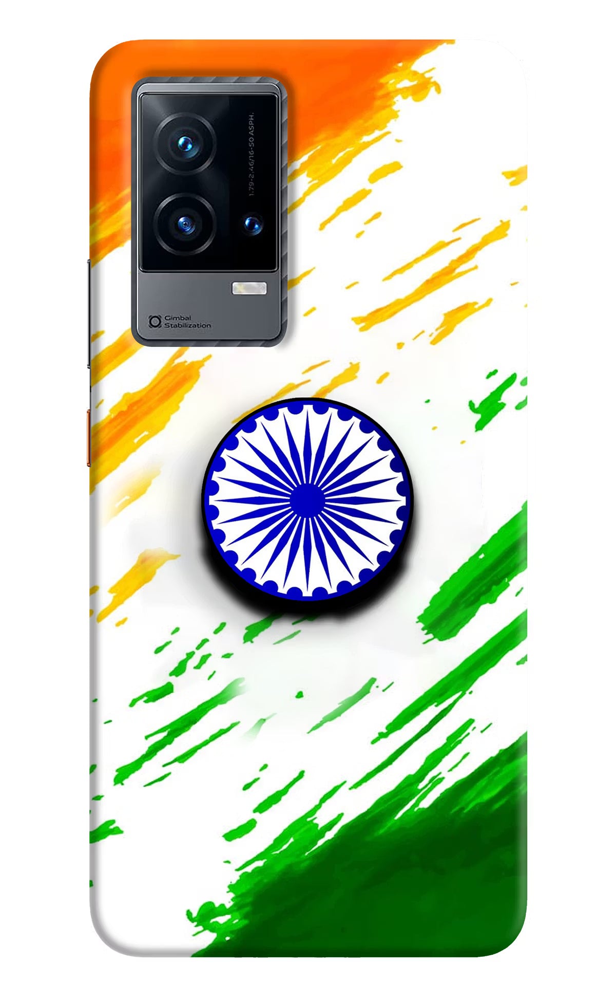 Indian Flag Ashoka Chakra iQOO 9 5G Pop Case - Indian Flag Ashoka Chakra iQOO 9 5G Pop Case by Casekaro Indian Flag Ashoka Chakra iQOO 9 5G Pop Case by Casekaro