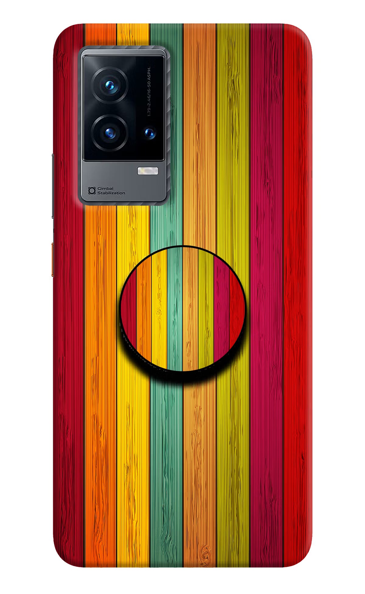 Multicolor Wooden iQOO 9 5G Pop Case - Multicolor Wooden iQOO 9 5G Pop Case by Casekaro Multicolor Wooden iQOO 9 5G Pop Case by Casekaro