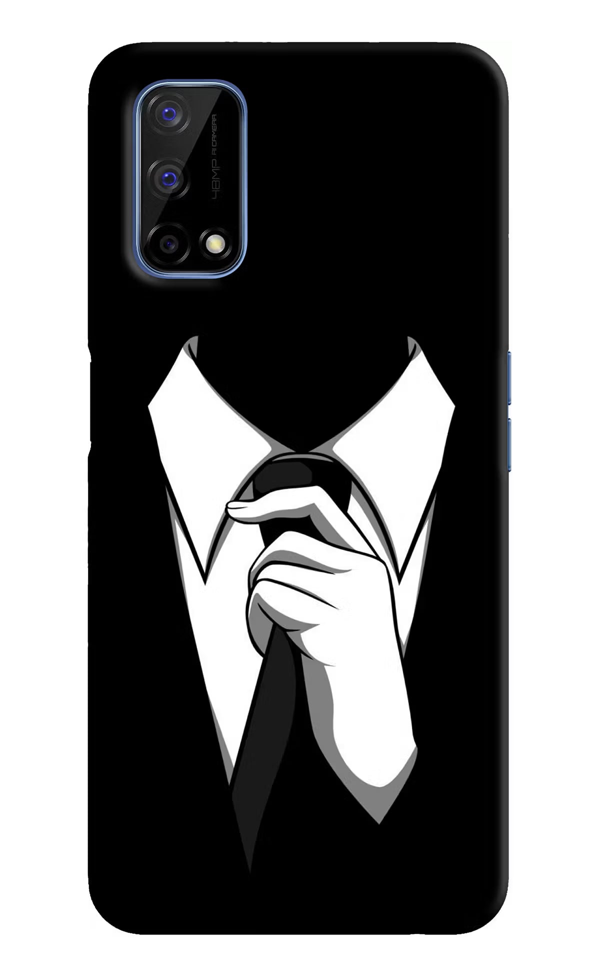 Black Tie Realme Narzo 30 Pro 5G Back Cover - Black Tie Realme Narzo 30 Pro 5G Hard Case Back Cover by Casekaro Black Tie Realme Narzo 30 Pro 5G Hard Case Back Cover by Casekaro