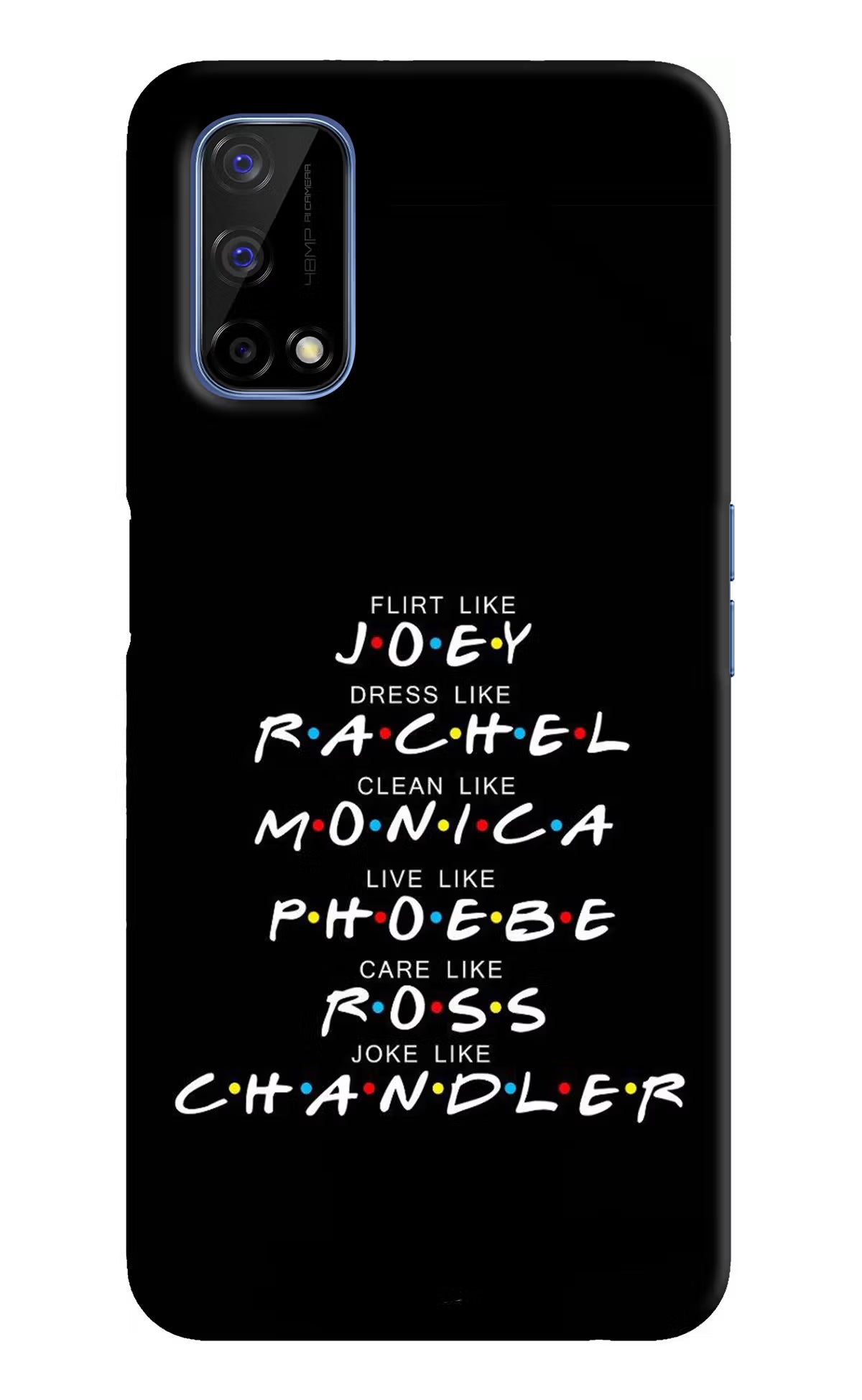 FRIENDS Character Realme Narzo 30 Pro 5G Back Cover - FRIENDS Character Realme Narzo 30 Pro 5G Hard Case Back Cover by Casekaro FRIENDS Character Realme Narzo 30 Pro 5G Hard Case Back Cover by Casekaro