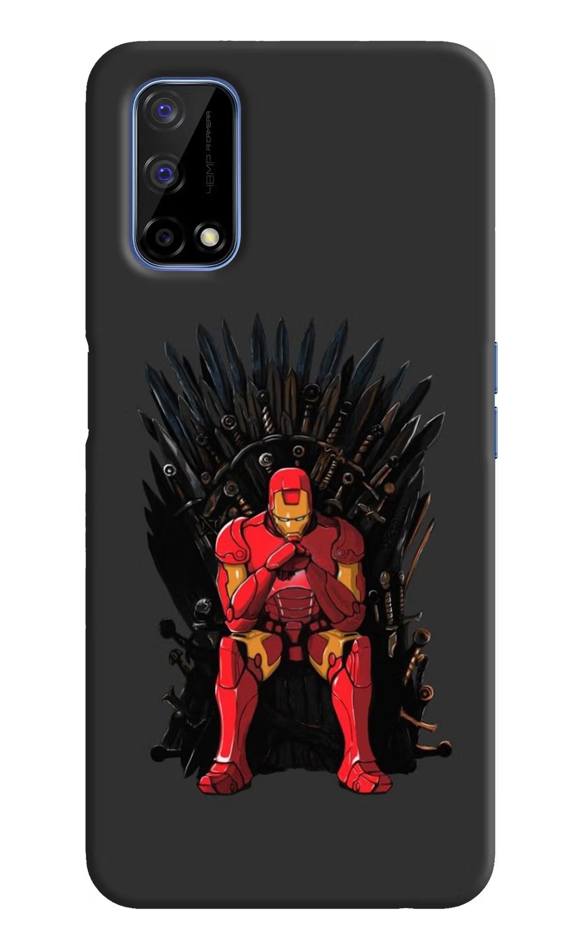 Ironman Throne Realme Narzo 30 Pro 5G Back Cover - Ironman Throne Realme Narzo 30 Pro 5G Hard Case Back Cover by Casekaro Ironman Throne Realme Narzo 30 Pro 5G Hard Case Back Cover by Casekaro