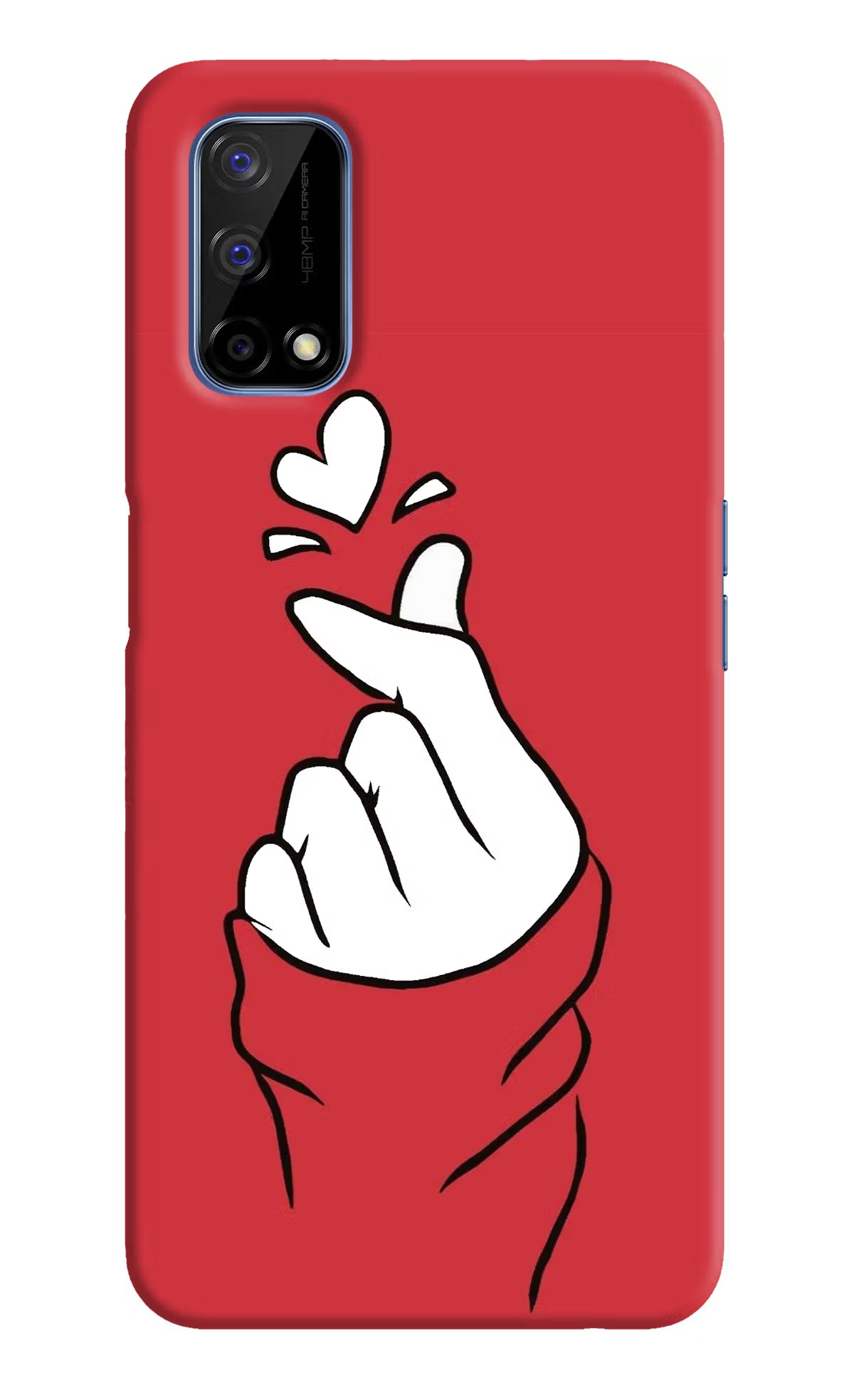 Korean Love Sign Realme Narzo 30 Pro 5G Back Cover - Korean Love Sign Realme Narzo 30 Pro 5G Hard Case Back Cover by Casekaro Korean Love Sign Realme Narzo 30 Pro 5G Hard Case Back Cover by Casekaro