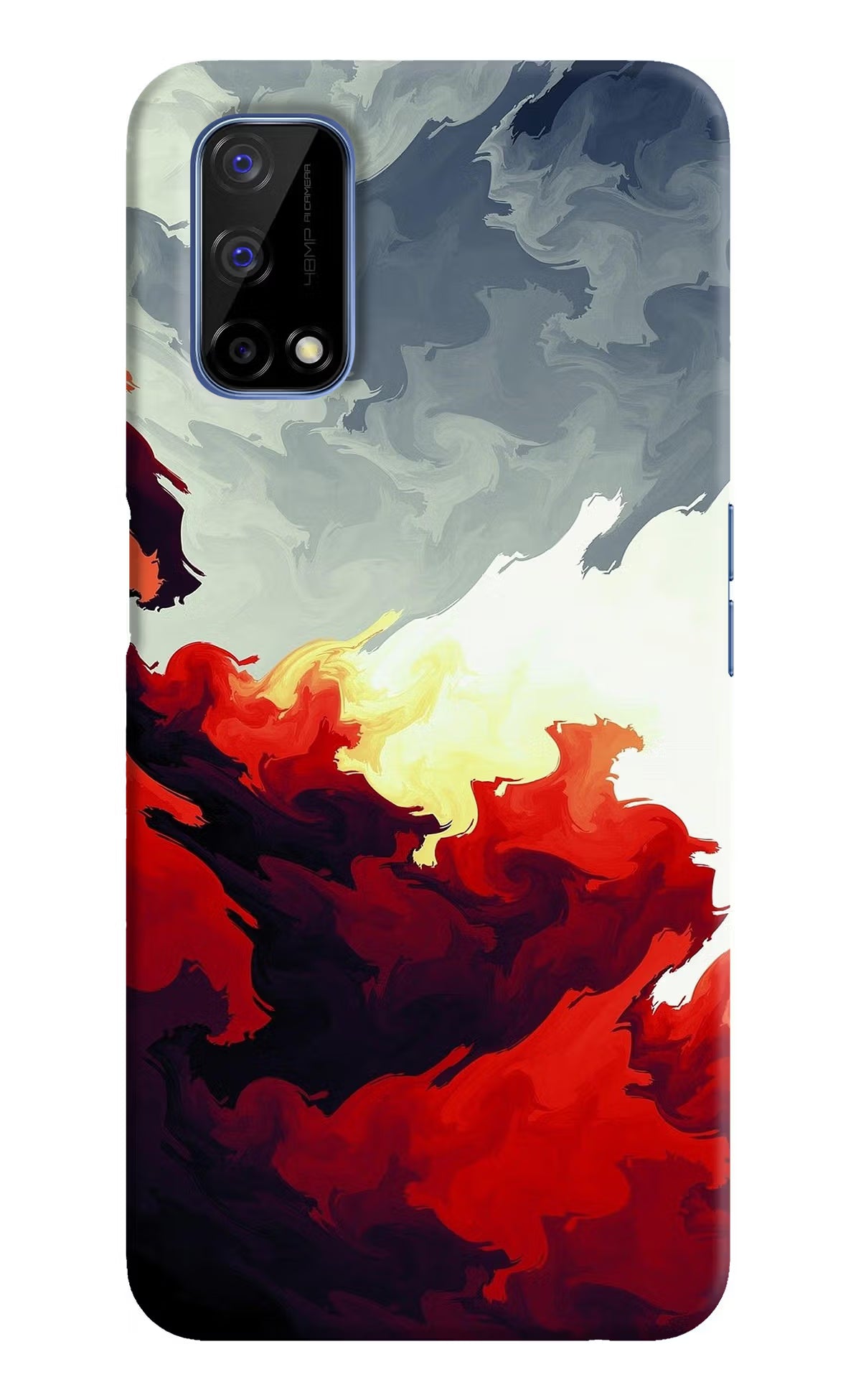Fire Cloud Realme Narzo 30 Pro 5G Back Cover - Fire Cloud Realme Narzo 30 Pro 5G Hard Case Back Cover by Casekaro Fire Cloud Realme Narzo 30 Pro 5G Hard Case Back Cover by Casekaro