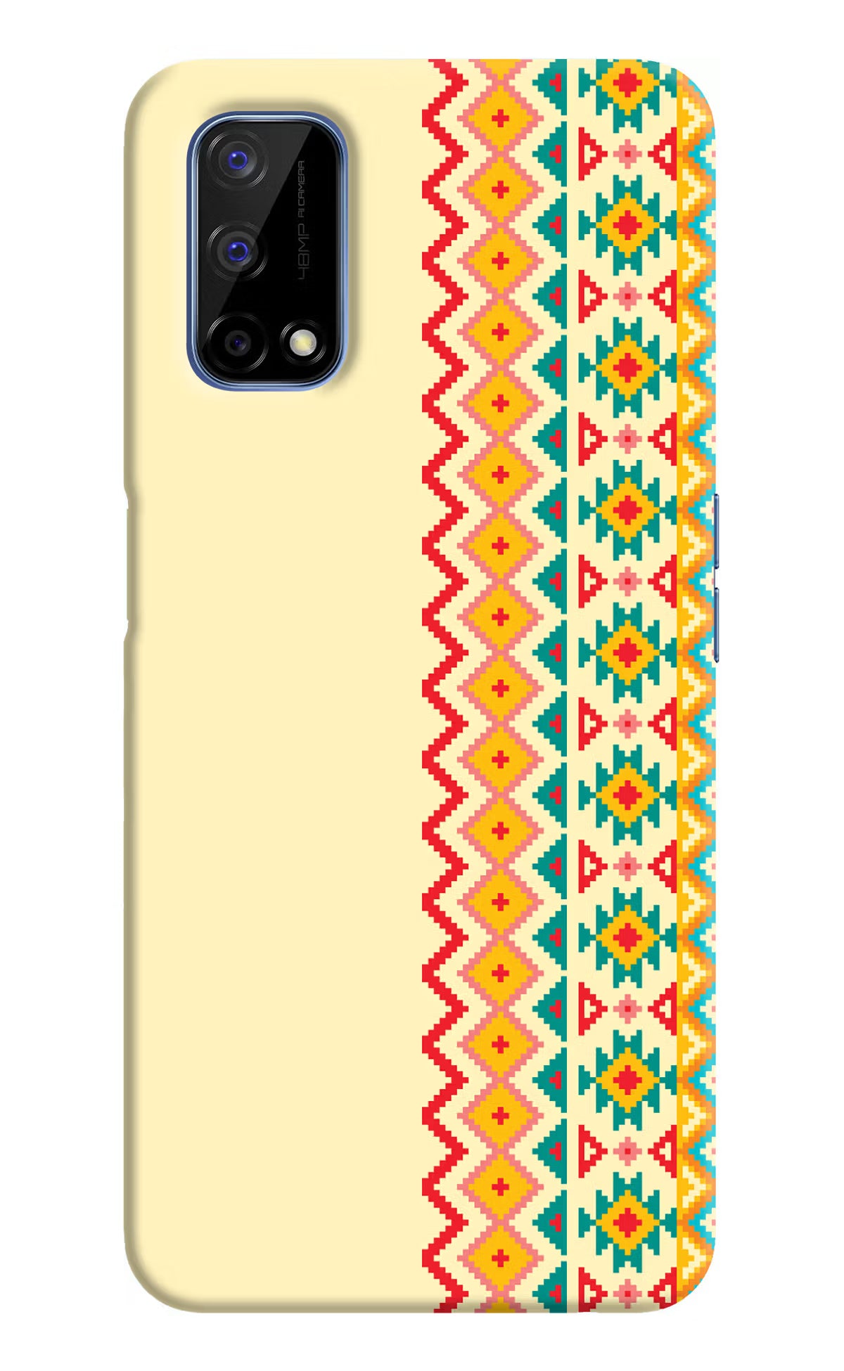 Ethnic Seamless Realme Narzo 30 Pro 5G Back Cover - Ethnic Seamless Realme Narzo 30 Pro 5G Hard Case Back Cover by Casekaro Ethnic Seamless Realme Narzo 30 Pro 5G Hard Case Back Cover by Casekaro
