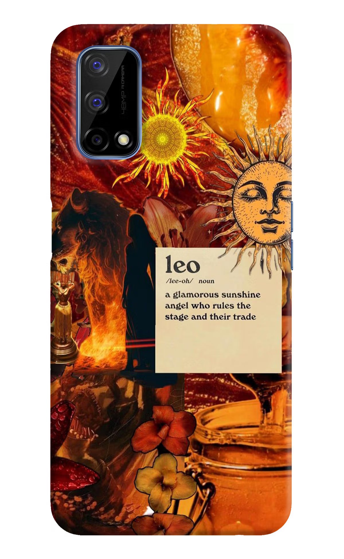 Leo Zodiac Realme Narzo 30 Pro 5G Back Cover - Leo Zodiac Realme Narzo 30 Pro 5G Hard Case Back Cover by Casekaro Leo Zodiac Realme Narzo 30 Pro 5G Hard Case Back Cover by Casekaro