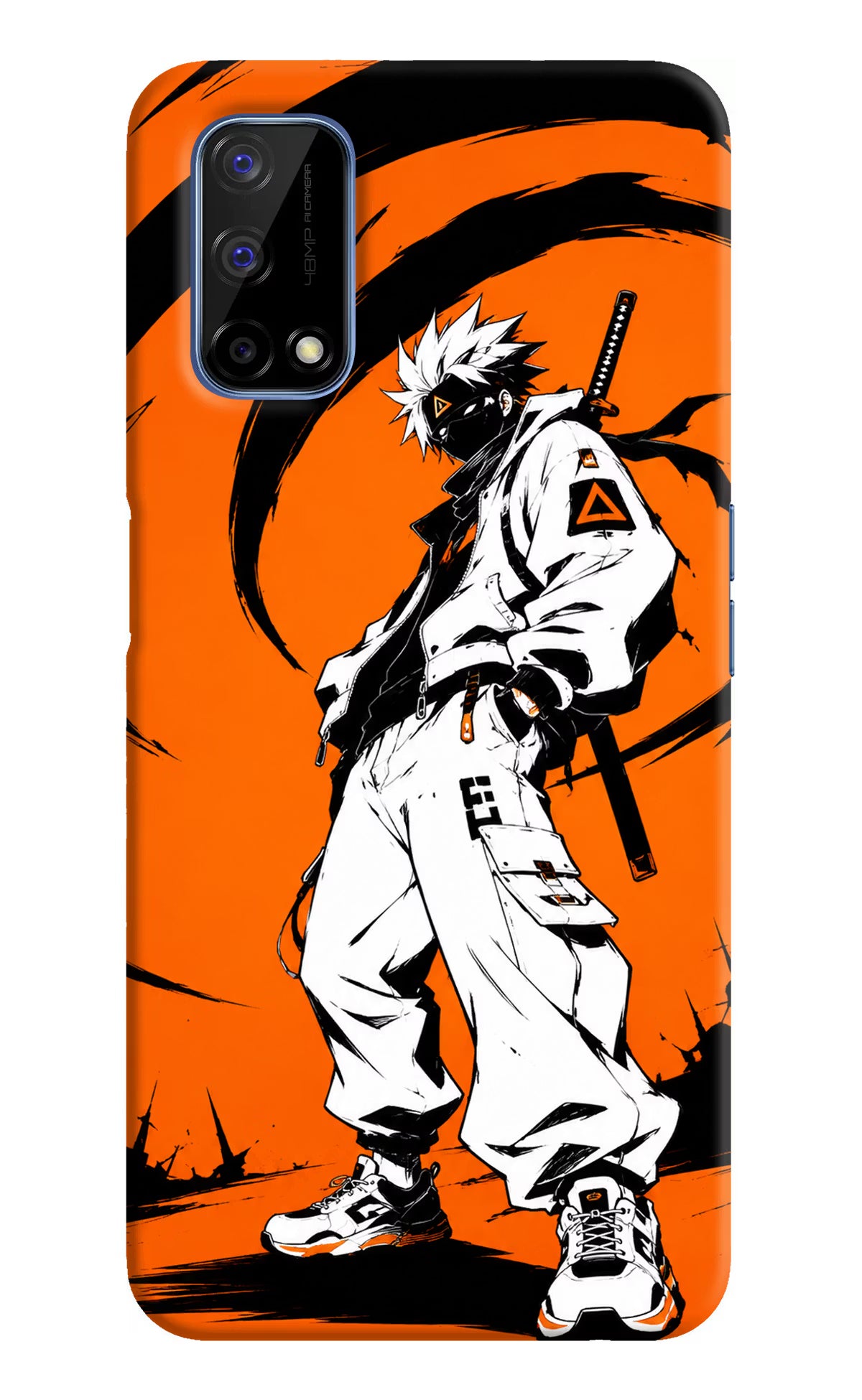 Street Samurai Realme Narzo 30 Pro 5G Back Cover - Street Samurai Realme Narzo 30 Pro 5G Hard Case Back Cover by Casekaro Street Samurai Realme Narzo 30 Pro 5G Hard Case Back Cover by Casekaro