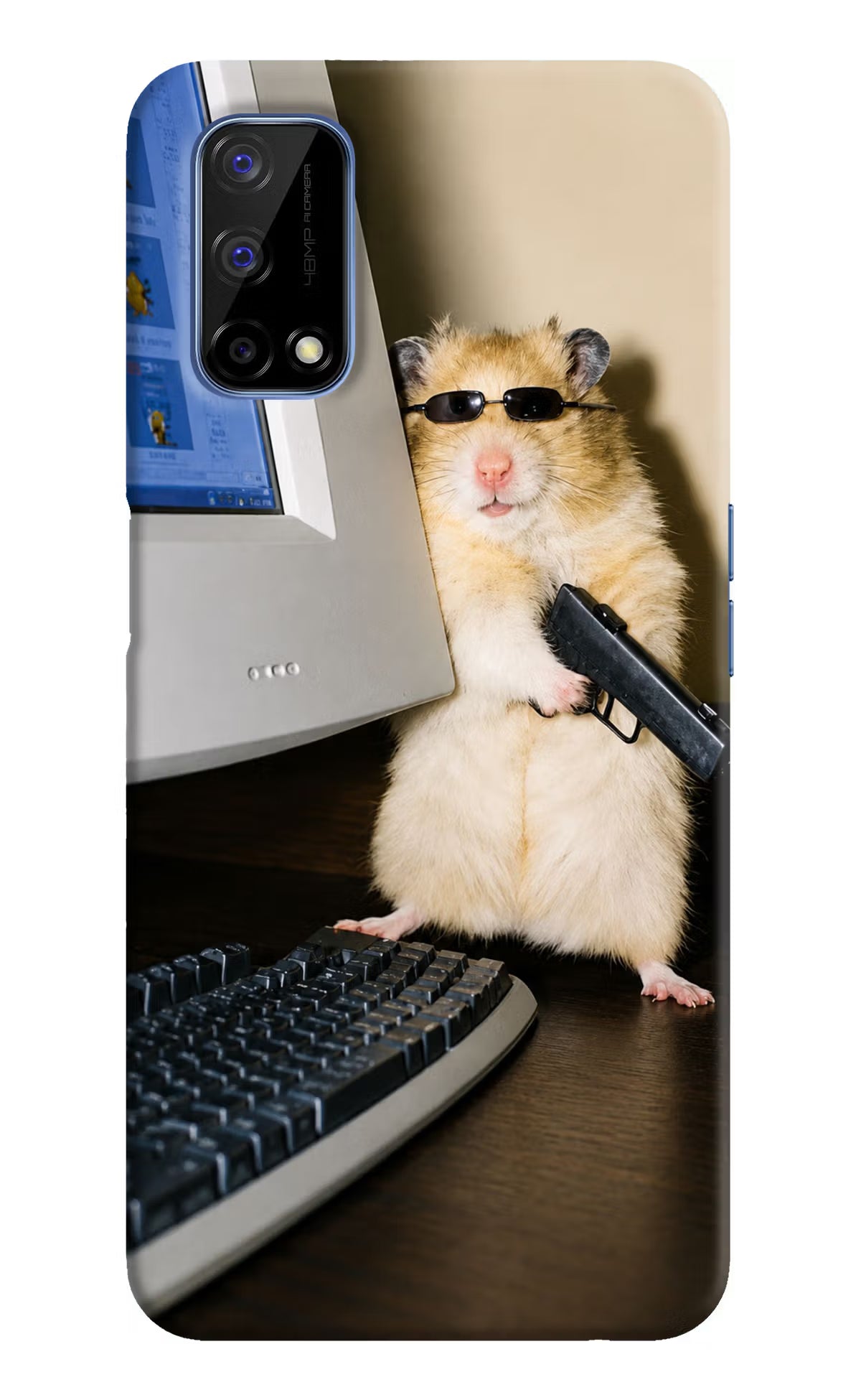 Hacker Hamster Realme Narzo 30 Pro 5G Back Cover - Hacker Hamster Realme Narzo 30 Pro 5G Back Cover Hacker Hamster Realme Narzo 30 Pro 5G Back Cover