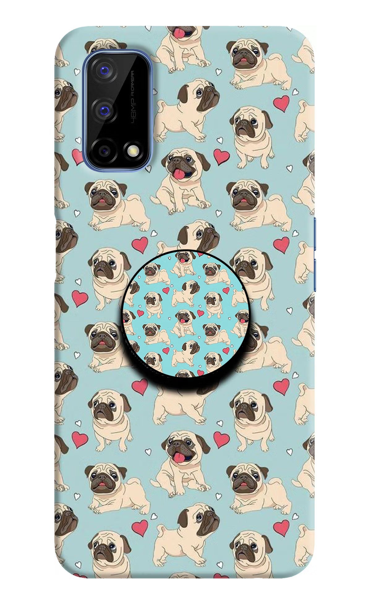 Pug Dog Realme Narzo 30 Pro 5G Pop Case - Pug Dog Realme Narzo 30 Pro 5G Pop Case by Casekaro Pug Dog Realme Narzo 30 Pro 5G Pop Case by Casekaro
