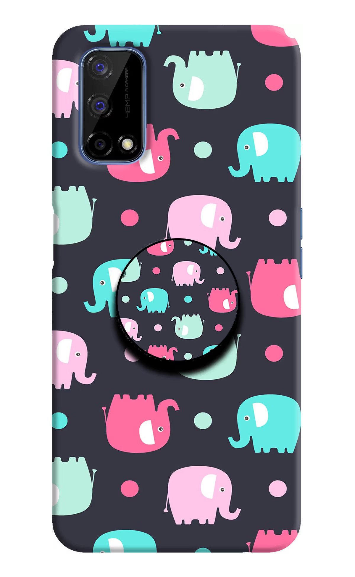 Baby Elephants Realme Narzo 30 Pro 5G Pop Case - Baby Elephants Realme Narzo 30 Pro 5G Pop Case by Casekaro Baby Elephants Realme Narzo 30 Pro 5G Pop Case by Casekaro