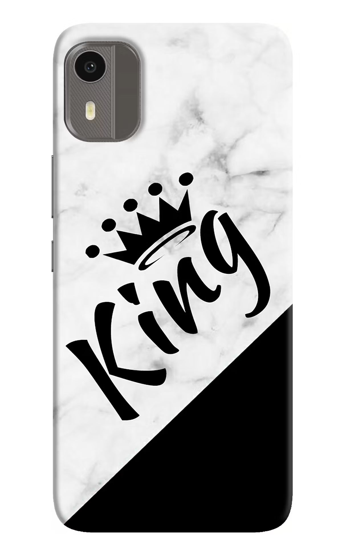 King Nokia C12/C12 Pro Back Cover - King Nokia C12/C12 Pro Hard Case Back Cover by Casekaro King Nokia C12/C12 Pro Hard Case Back Cover by Casekaro