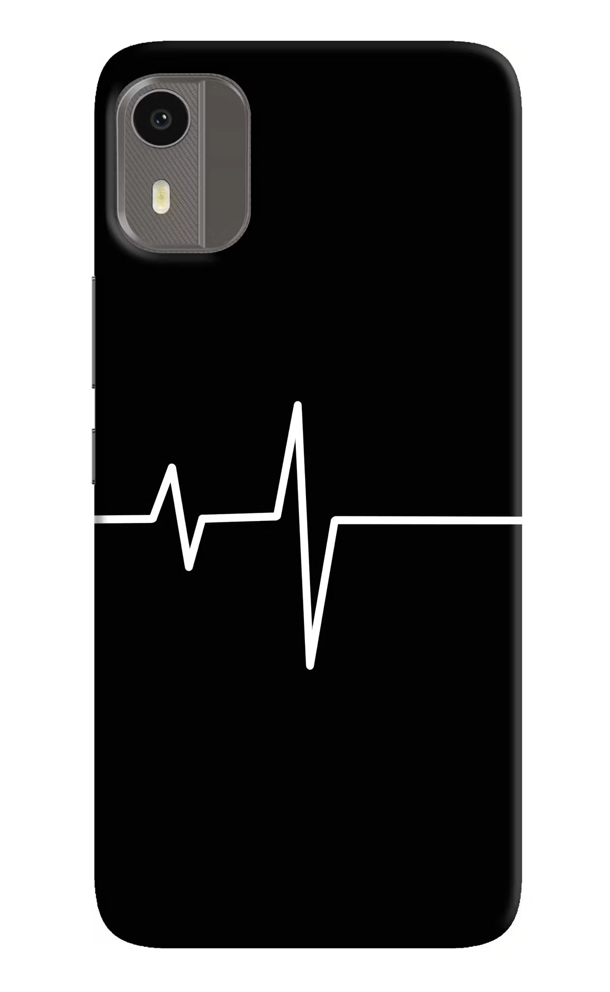 Heart Beats Nokia C12/C12 Pro Back Cover - Heart Beats Nokia C12/C12 Pro Hard Case Back Cover by Casekaro Heart Beats Nokia C12/C12 Pro Hard Case Back Cover by Casekaro