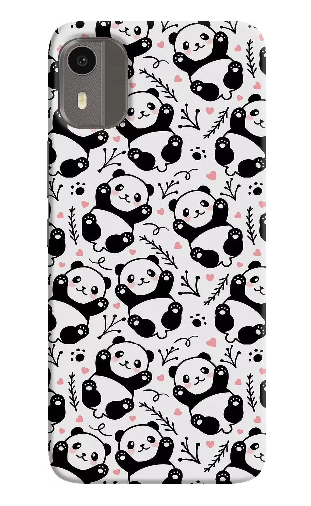 Cute Panda Nokia C12/C12 Pro Back Cover - Cute Panda Nokia C12/C12 Pro Hard Case Back Cover by Casekaro Cute Panda Nokia C12/C12 Pro Hard Case Back Cover by Casekaro