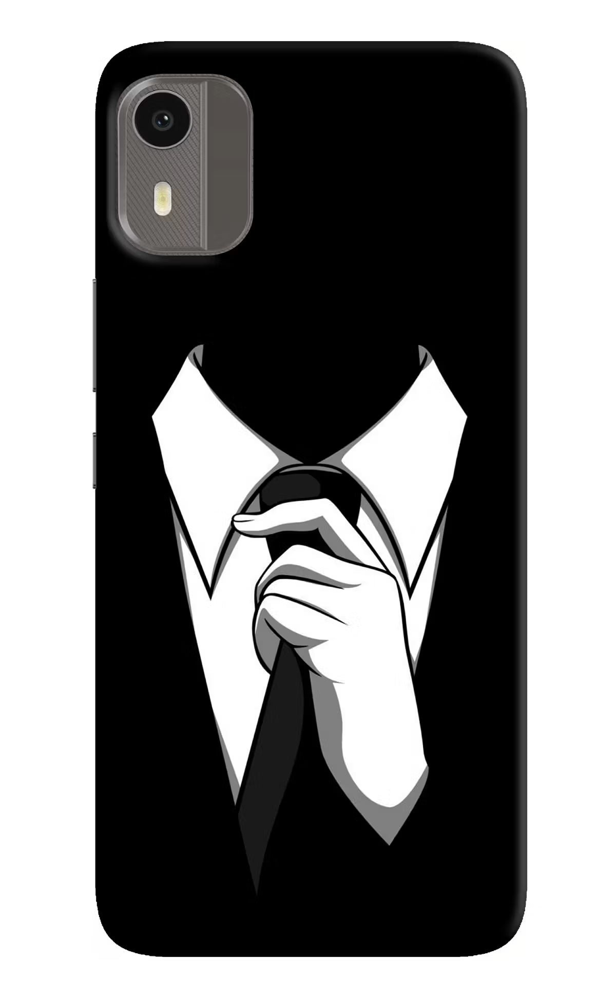 Black Tie Nokia C12/C12 Pro Back Cover - Black Tie Nokia C12/C12 Pro Hard Case Back Cover by Casekaro Black Tie Nokia C12/C12 Pro Hard Case Back Cover by Casekaro