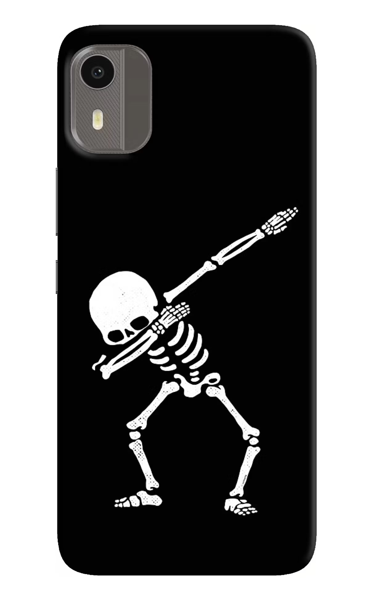 Dabbing Skeleton Art Nokia C12/C12 Pro Back Cover - Dabbing Skeleton Art Nokia C12/C12 Pro Hard Case Back Cover by Casekaro Dabbing Skeleton Art Nokia C12/C12 Pro Hard Case Back Cover by Casekaro